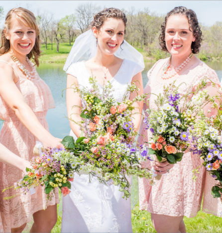 fiftyflowers.com Pastel Wildflower Wedding