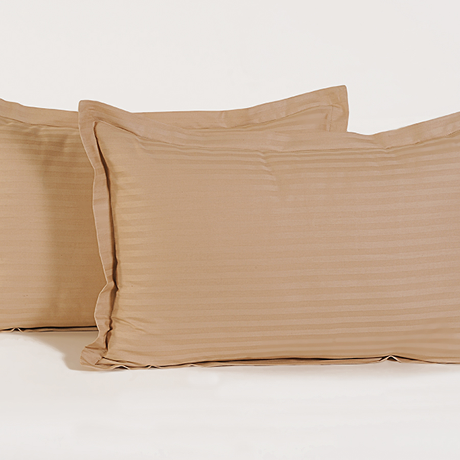 Swayam India Beige Basic Pillow Cover