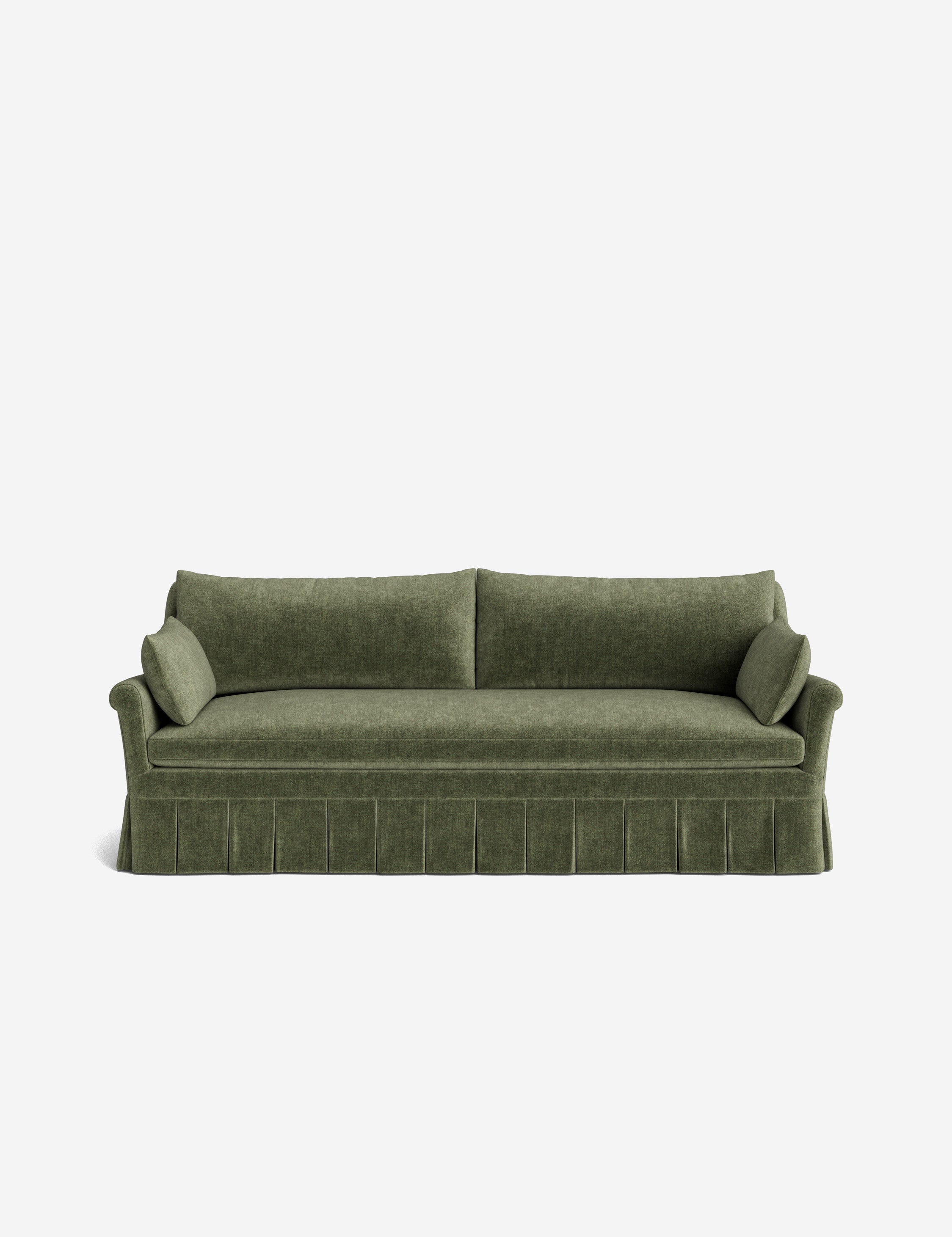 Lulu and Georgia Portola Rolled Arm Pleated Sofa - view 11