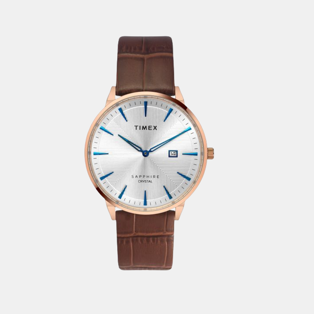 Timex Fashion Men Quartz Silver Dial Analog Stainless Steel Watch TWEG21902