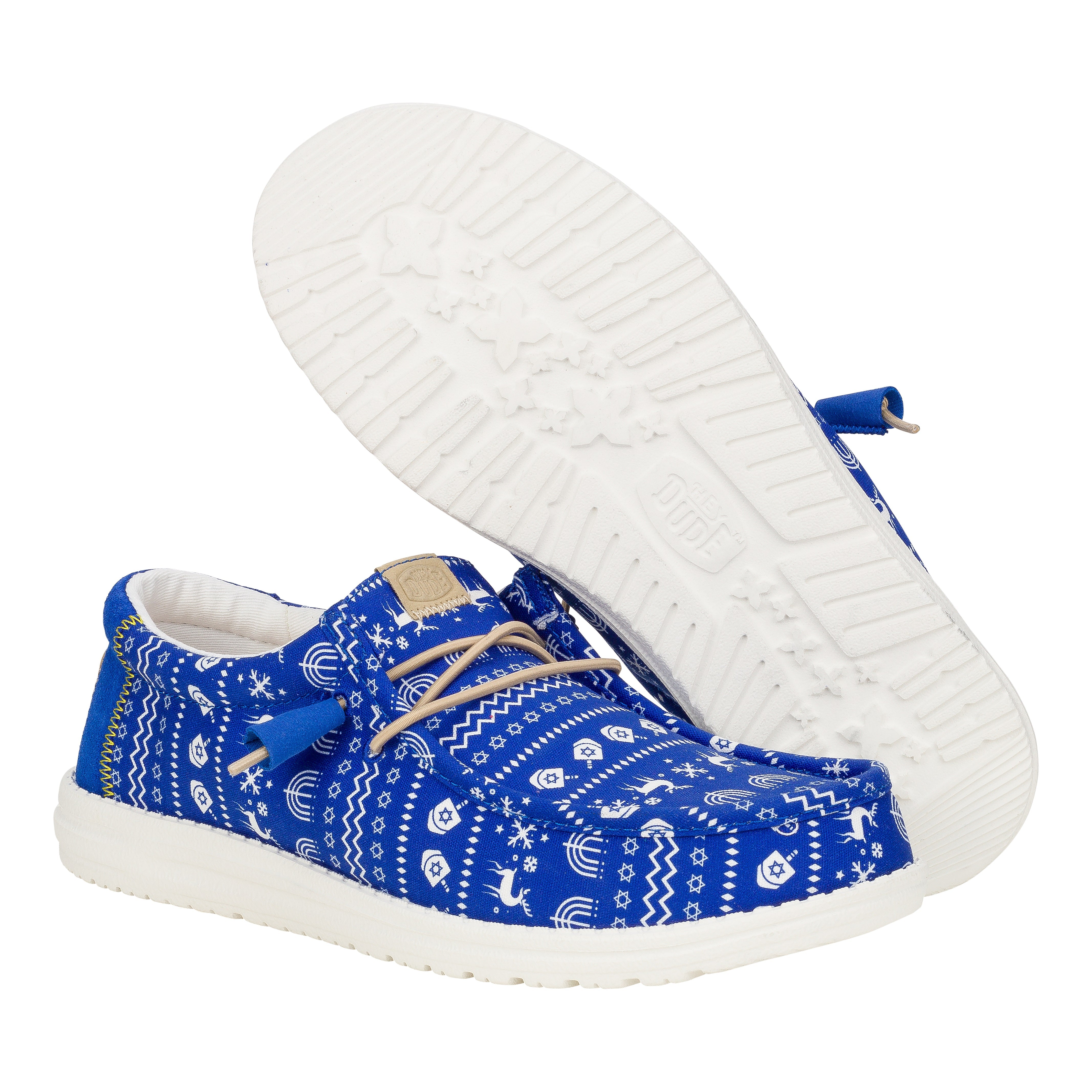 HEYDUDE shoes Wally Hanukkah Sweater - Hanukkah Blue/White - view 3