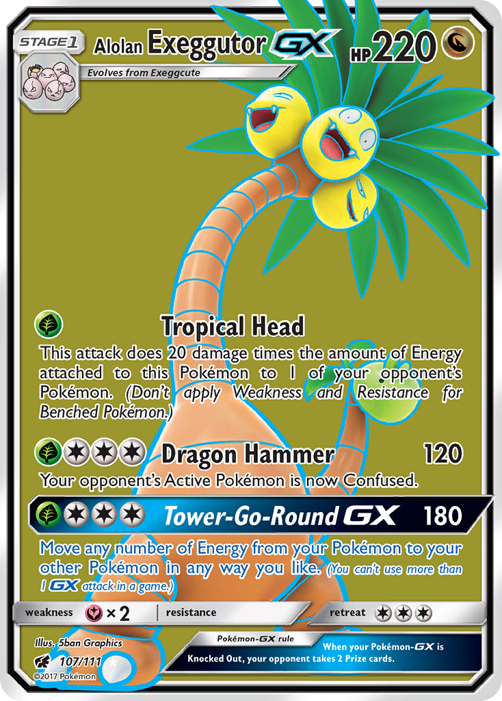 Rare ultra sm4-107 – Pokémon Alolan Exeggutor-GX - 107/111 - Rare Ultra [sm4-107] [Ultra] - Alolan Exeggutor-GX - 107/111 - Rare Ultra