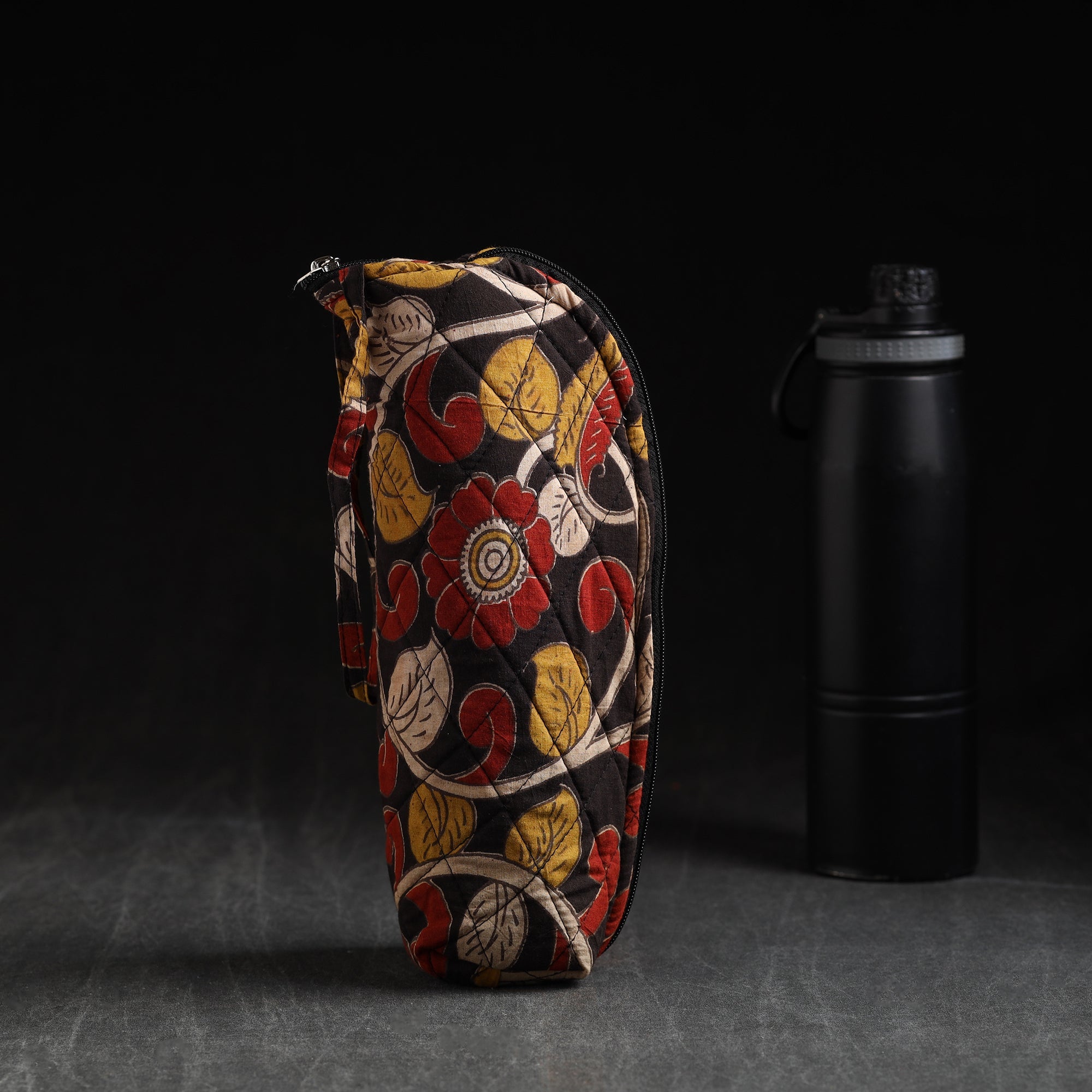 JALPARI Black - Handmade Cotton 1L Water Bottle Cover 21