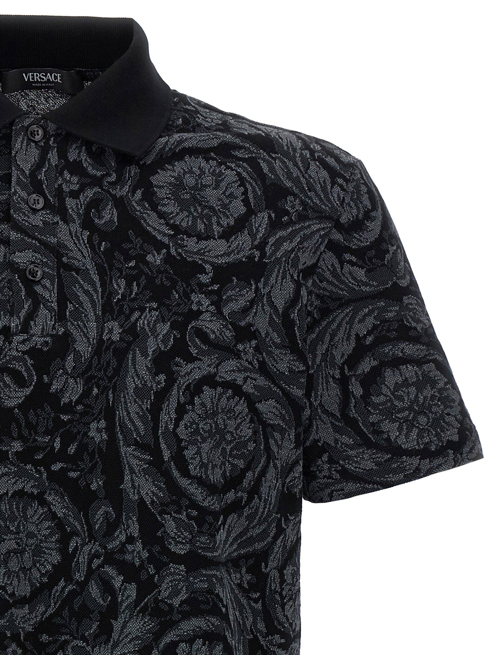 Versace Baroque Polo Shirt – 100% cotton - view 3