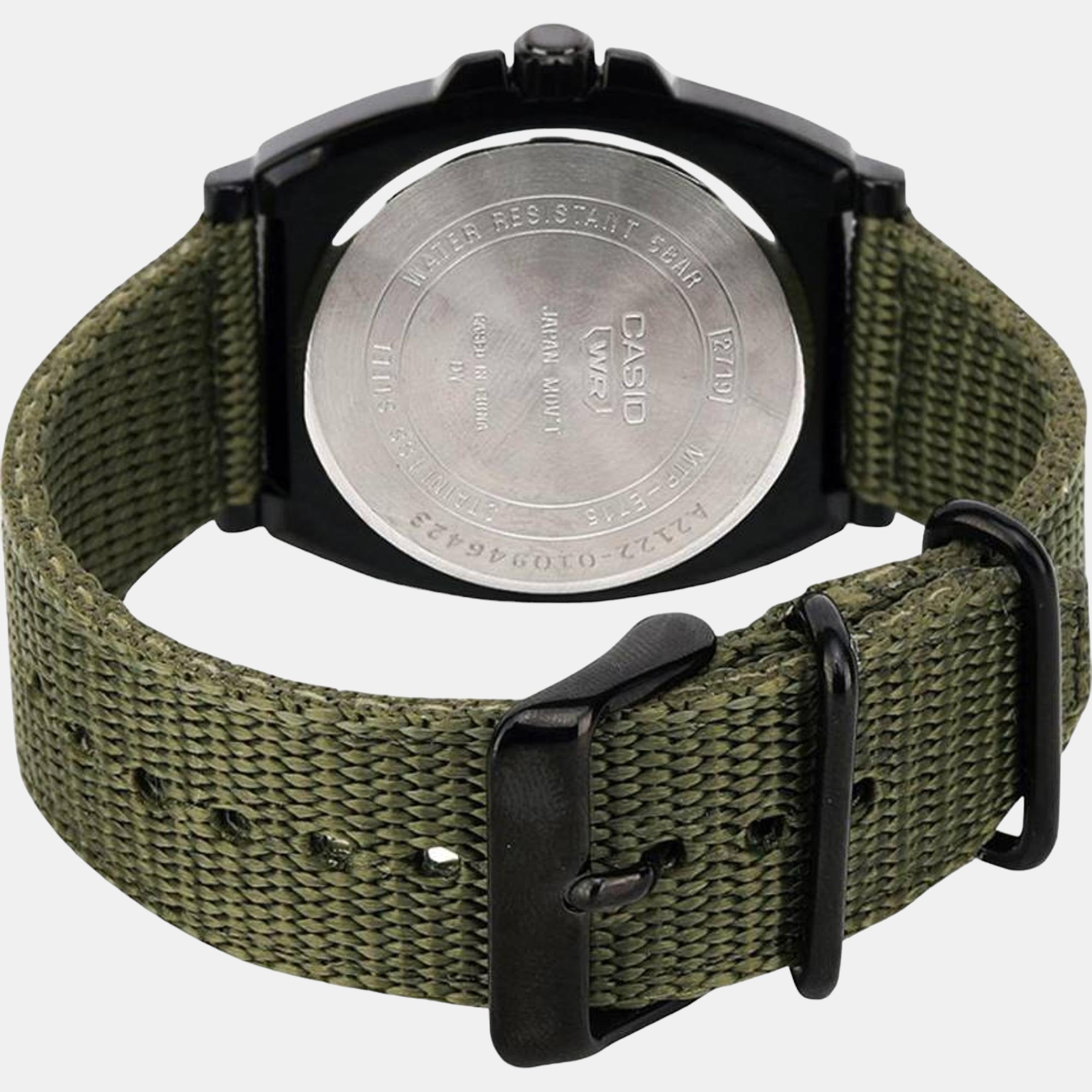 Casio Enticer Men Quartz Black Dial Analog Fabric Watch A2122 - view 3
