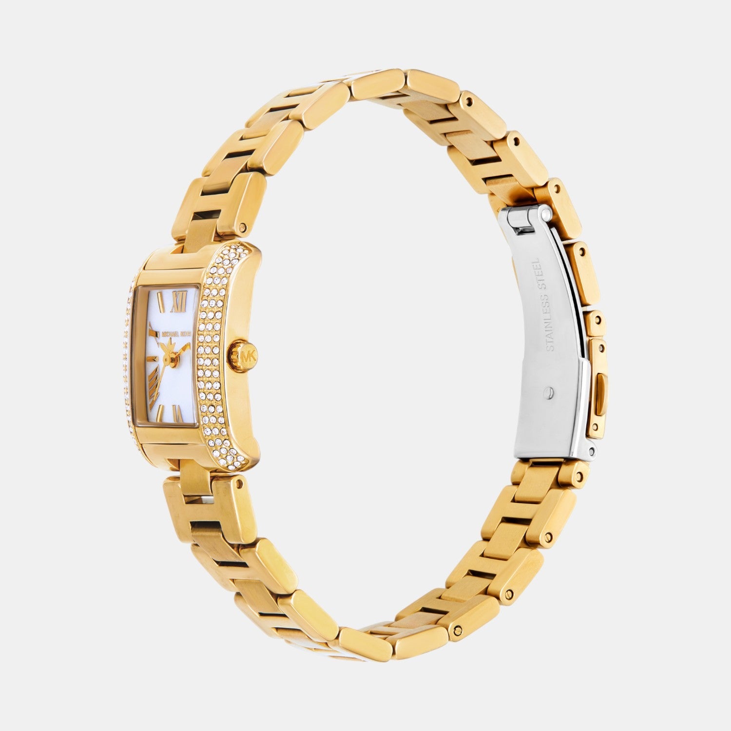 Michael Kors Emery Women Quartz White Mother Of Pearl Dial Analog Stainless Steel Watch MK4867 - view 2