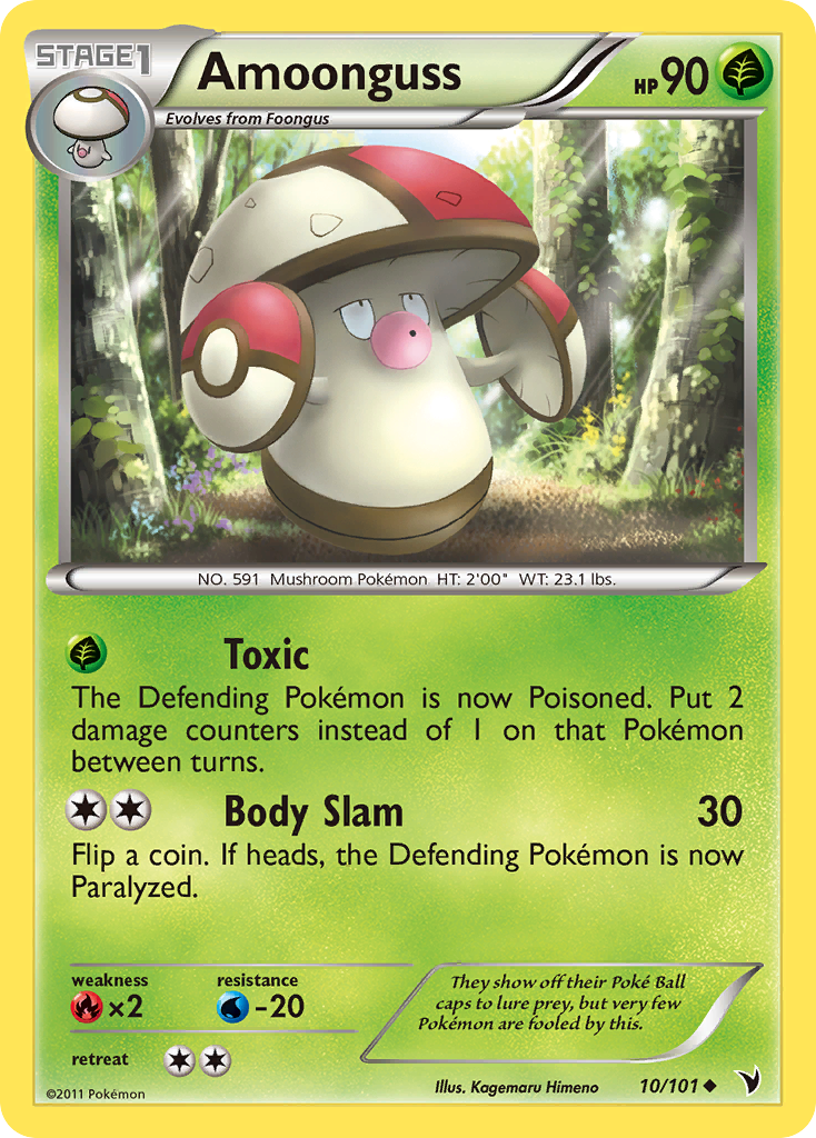 Uncommon bw3-10 non-holo – Pokémon Amoonguss - 10/101 - Uncommon [bw3-10] [Non-Holo] - Amoonguss - 10/101 - Uncommon