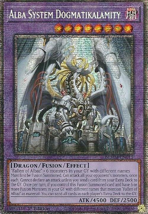 Yu-Gi-Oh! Alba System Dogmatikalamity - BLMM-EN011 - Starlight Rare - 1st Edition