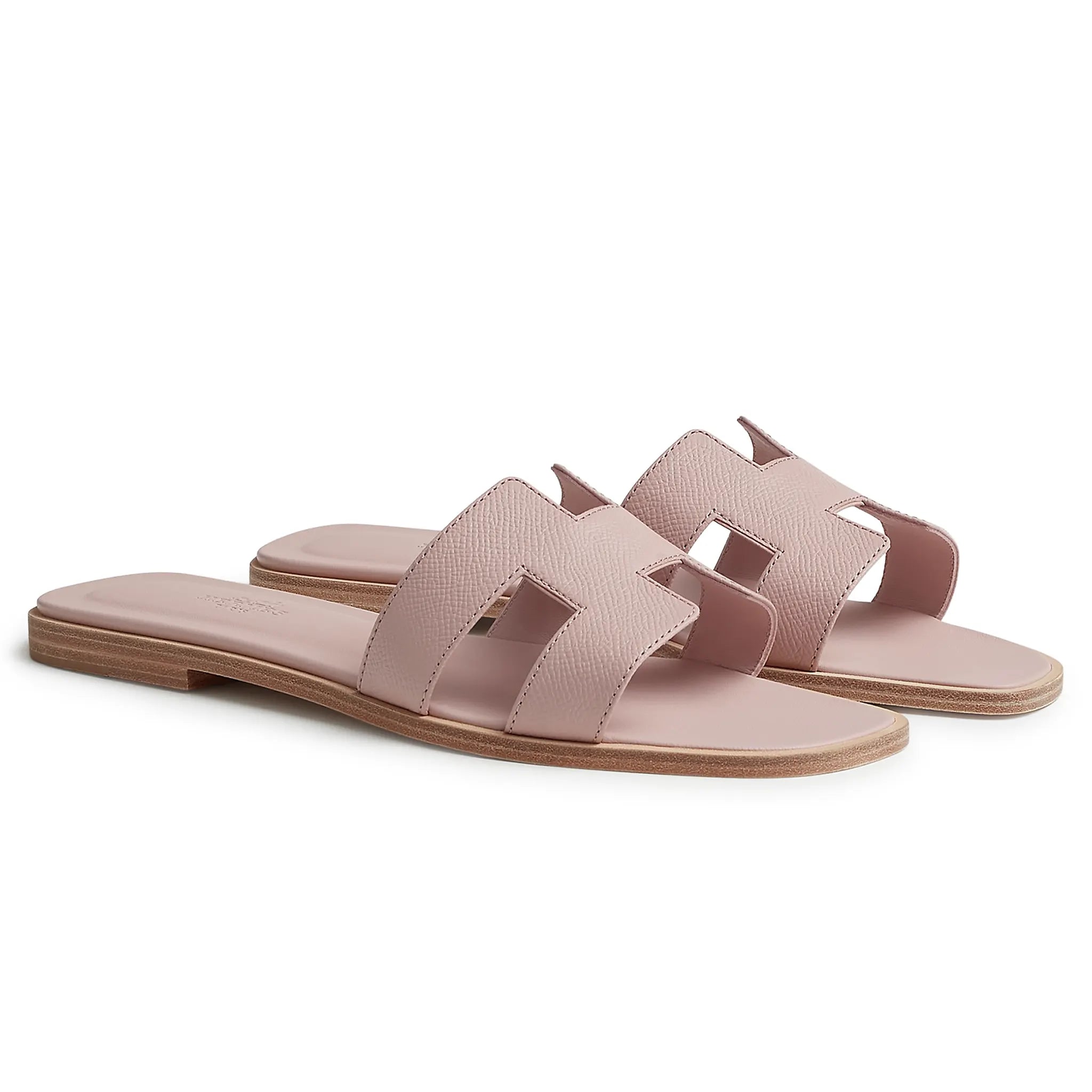 Hermès Paris Hermes Paris Oran Rose Porcelaine Sandal - view 2