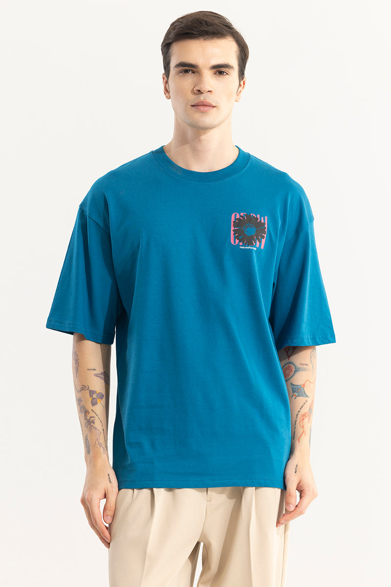 SNITCH Natures Remedy Blue Oversized T-Shirt - view 6