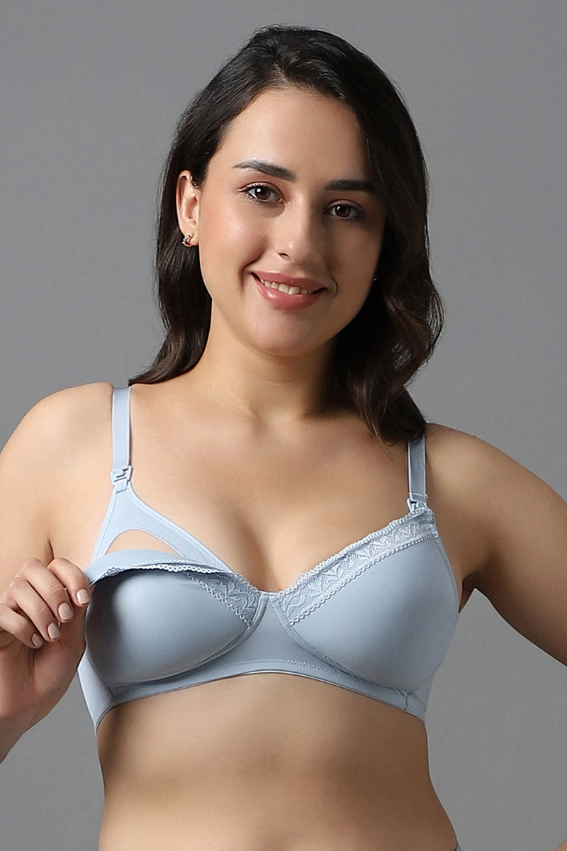 Amante Padded Non-wired Maternity Bra - Celestial Blue