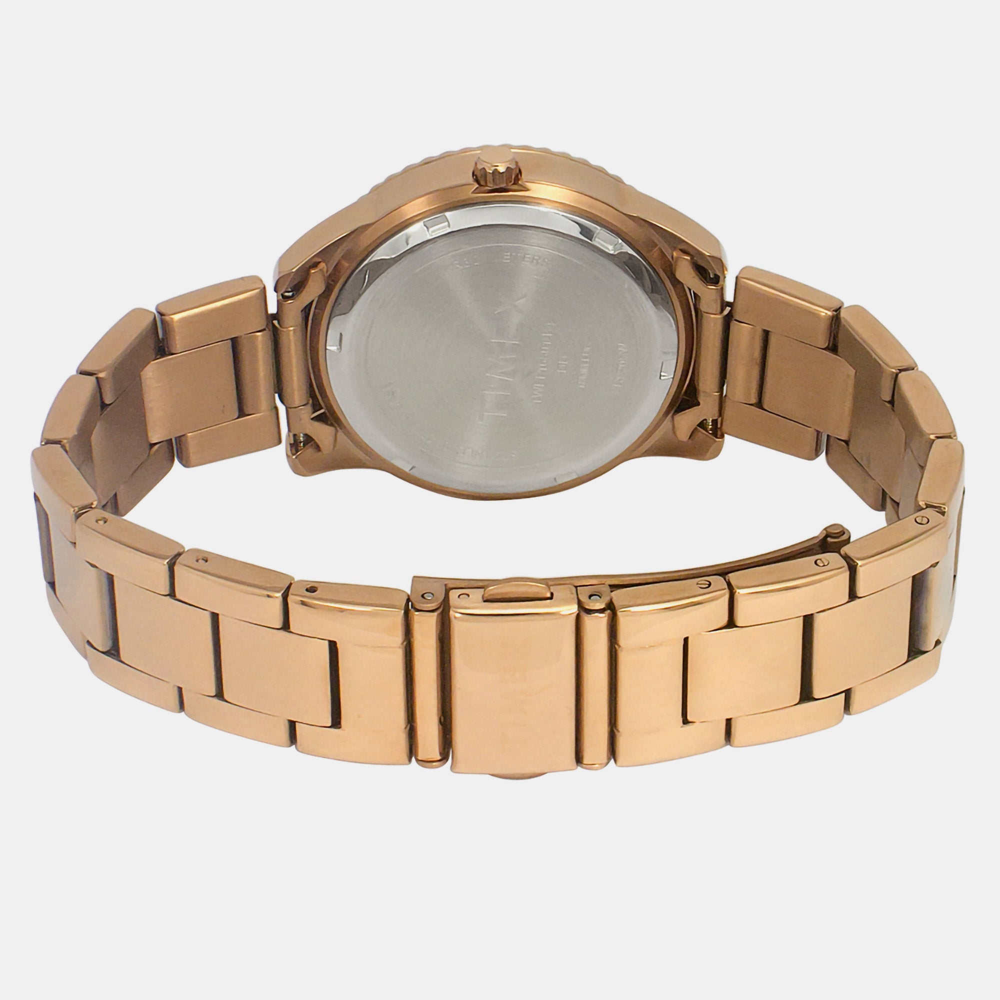 Timex E Class Women Quartz Rose Gold Dial Analog Stainless Steel Watch TWEL16801 - view 3