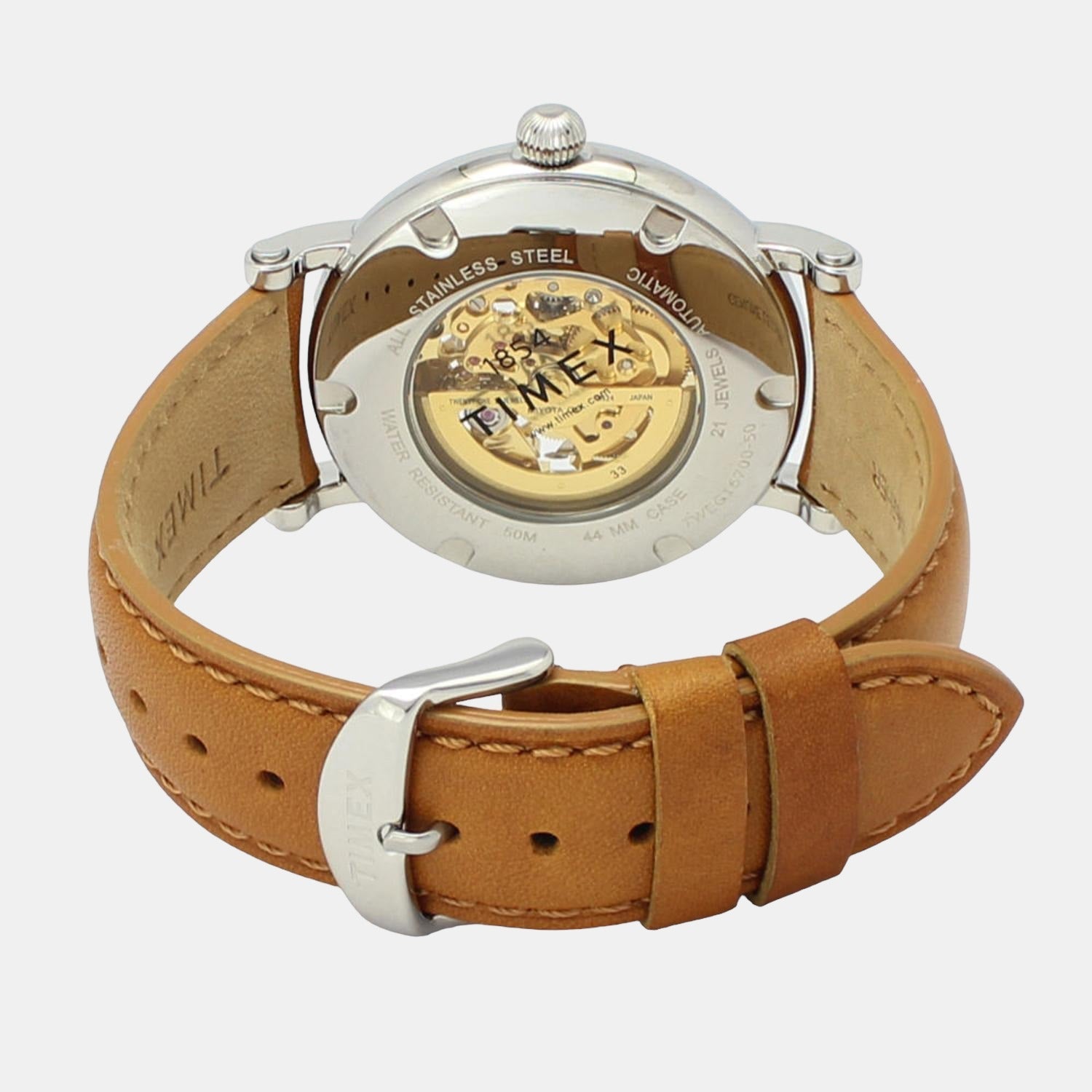 Timex E Class Men Quartz Silver Dial Analog Leather Watch TWEG16700 - view 3