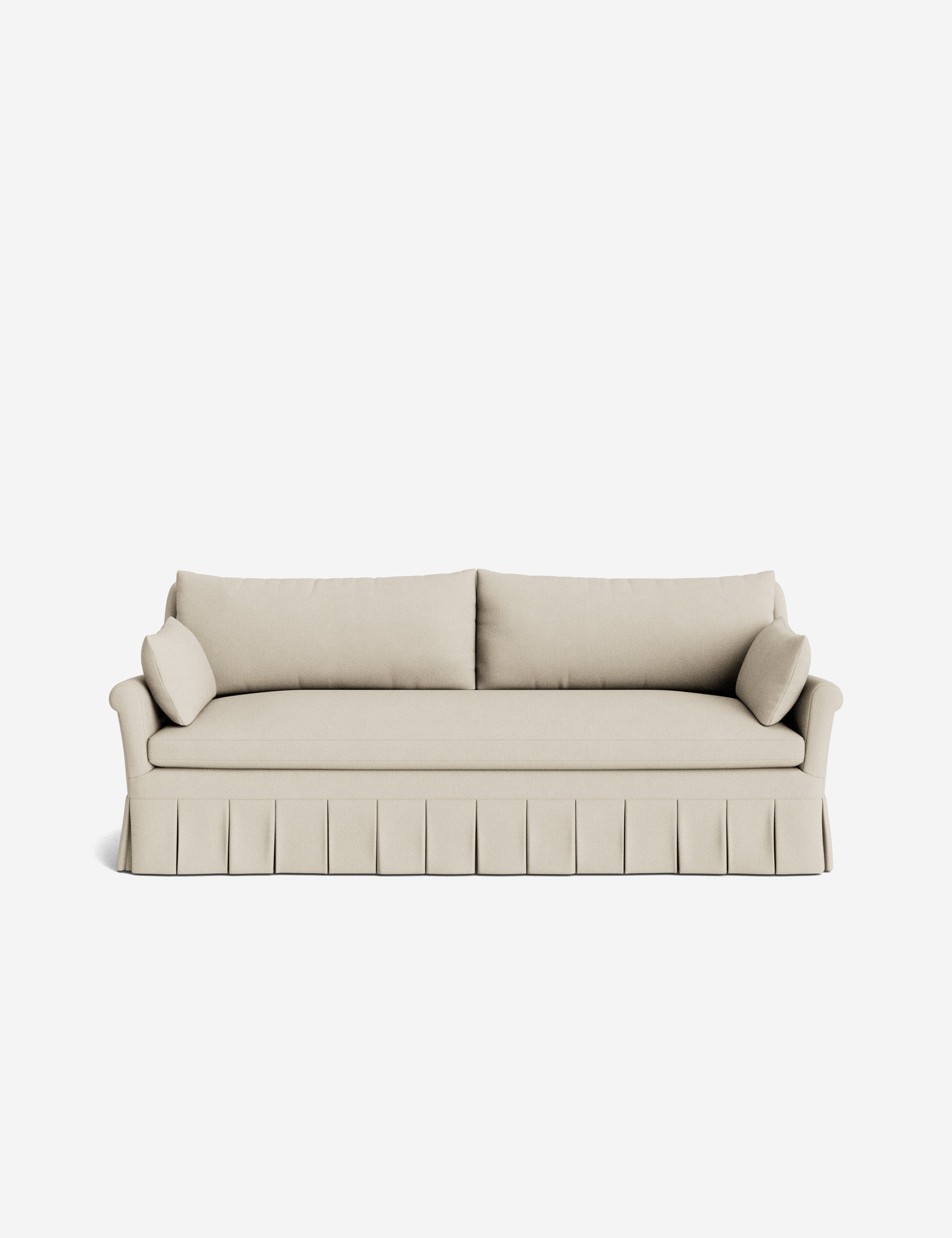 Lulu and Georgia Portola Rolled Arm Pleated Sofa - view 98