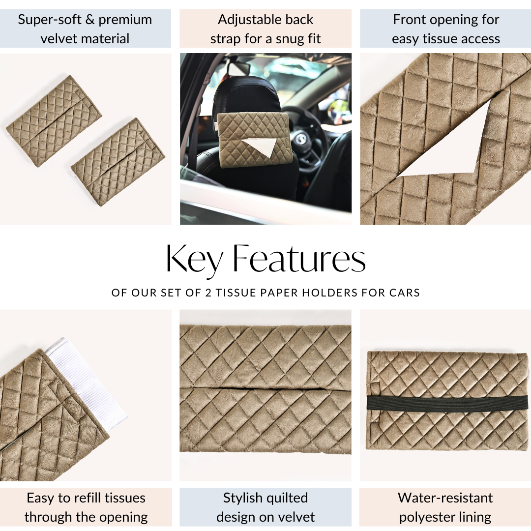 Nestasia Set Of 2 Car Tissue Holders With Adjustable Straps - view 5