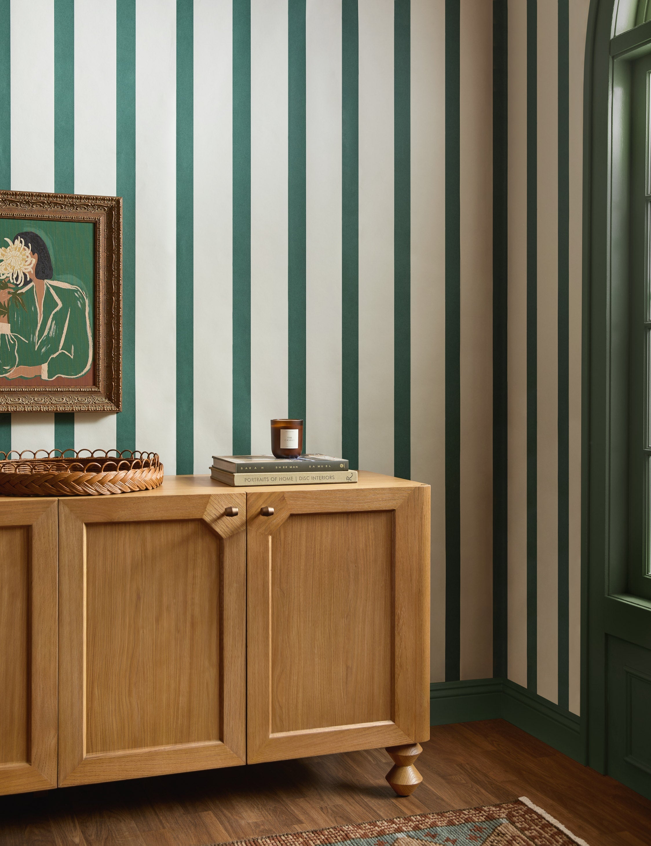 Lulu and Georgia Mantler Wallpaper – Green - view 2