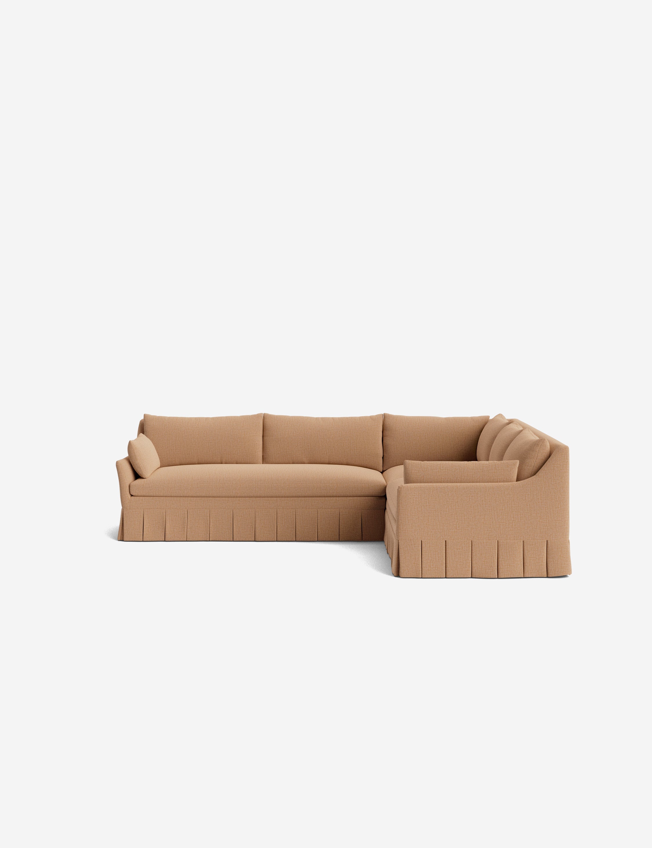 Lulu and Georgia Portola Luxe Depth Pleated Corner Sectional Sofa - view 207