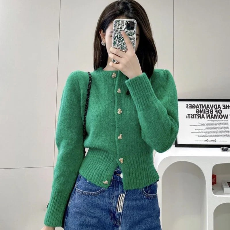 Alamode By Akanksha Audra Cute Woolen Sweater with Heart Detail - view 2