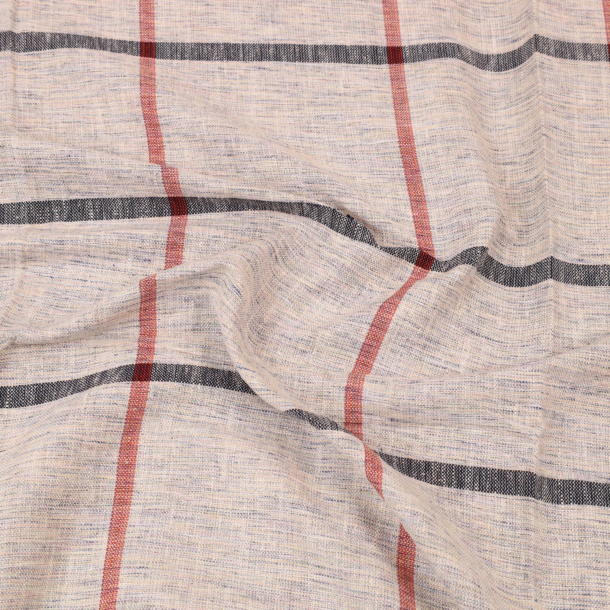 GWALIOR HANDLOOMS Beige - Plain Cotton Single Handloom Bed Cover (90 x 60 in) 75 - view 5