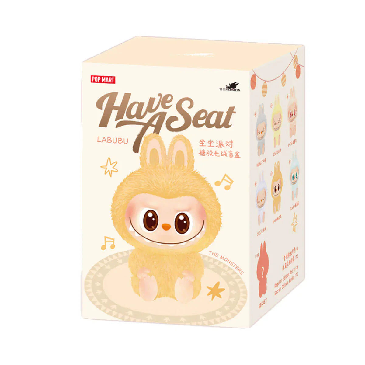 Cop Underdog Pop Mart Labubu The Monsters "have A Seat" Vinyl Plush Sealed Case