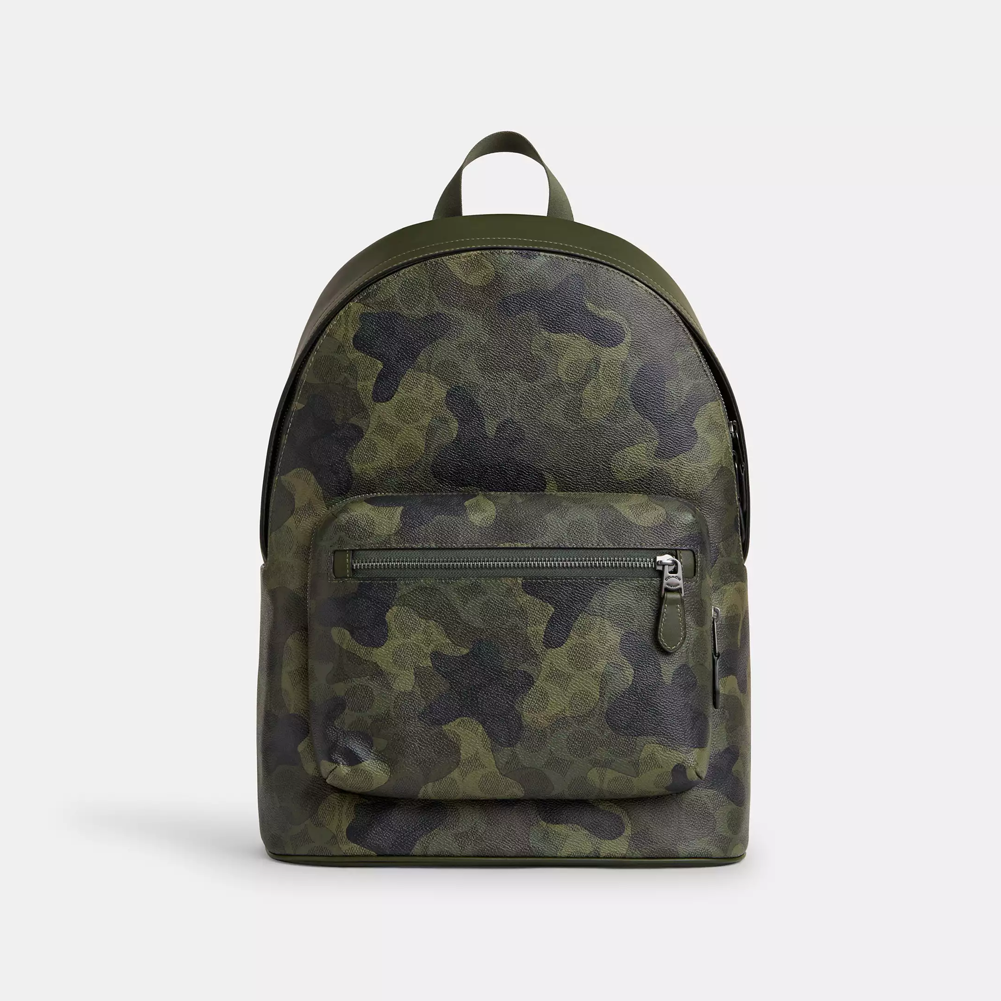 Coach West Backpack In Signature Camo Print signature canvas/Qb/Dark Shamrock Multi