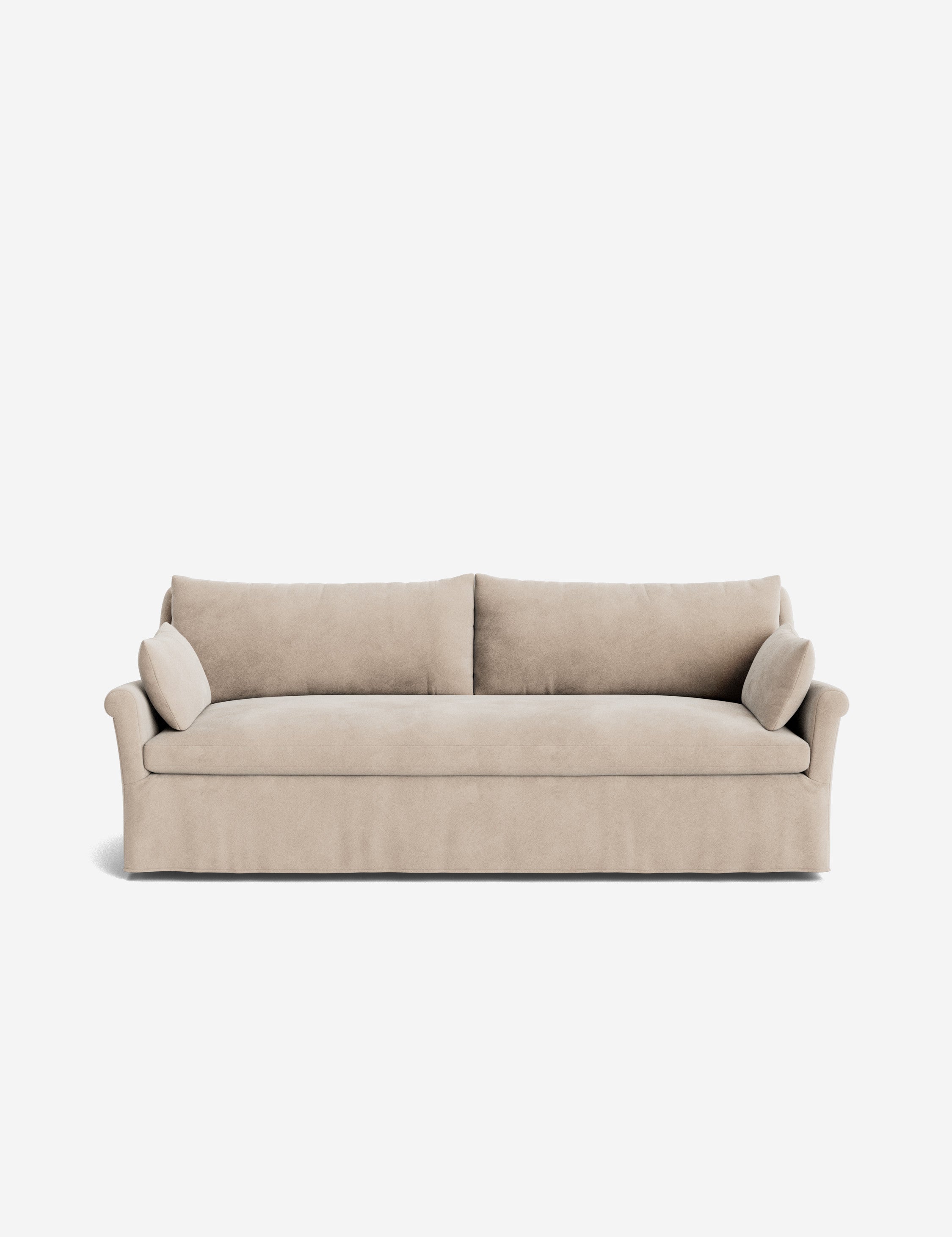 Lulu and Georgia Portola Rolled Arm Slipcover Sofa - view 50