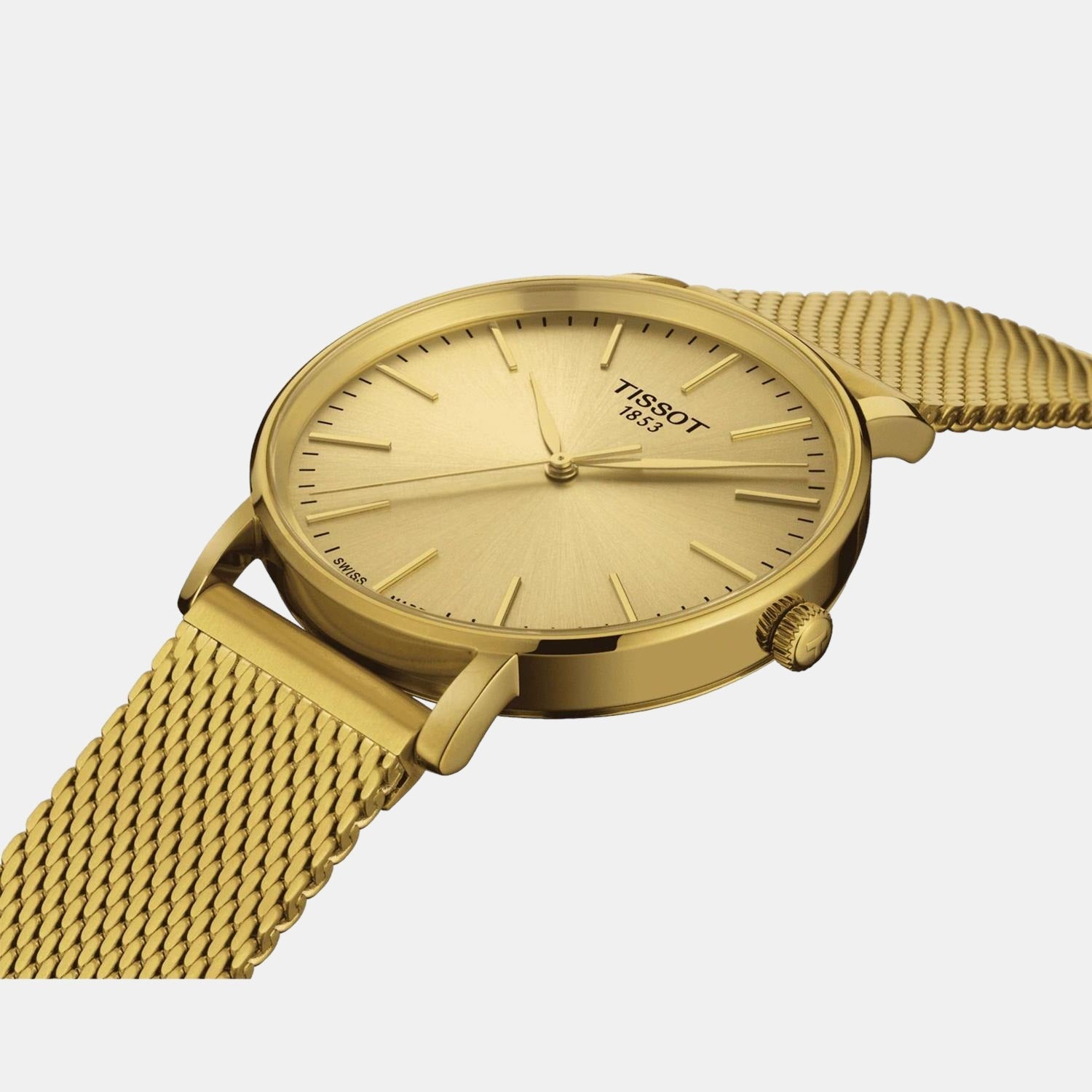 Tissot Everytime Men Quartz Champagne Dial Analog Stainless Steel Watch T1434103302100 - view 2