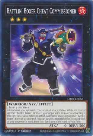 Yu-Gi-Oh! Battlin' Boxer Cheat Commissioner - LD10-EN058 - Common - 1st Edition