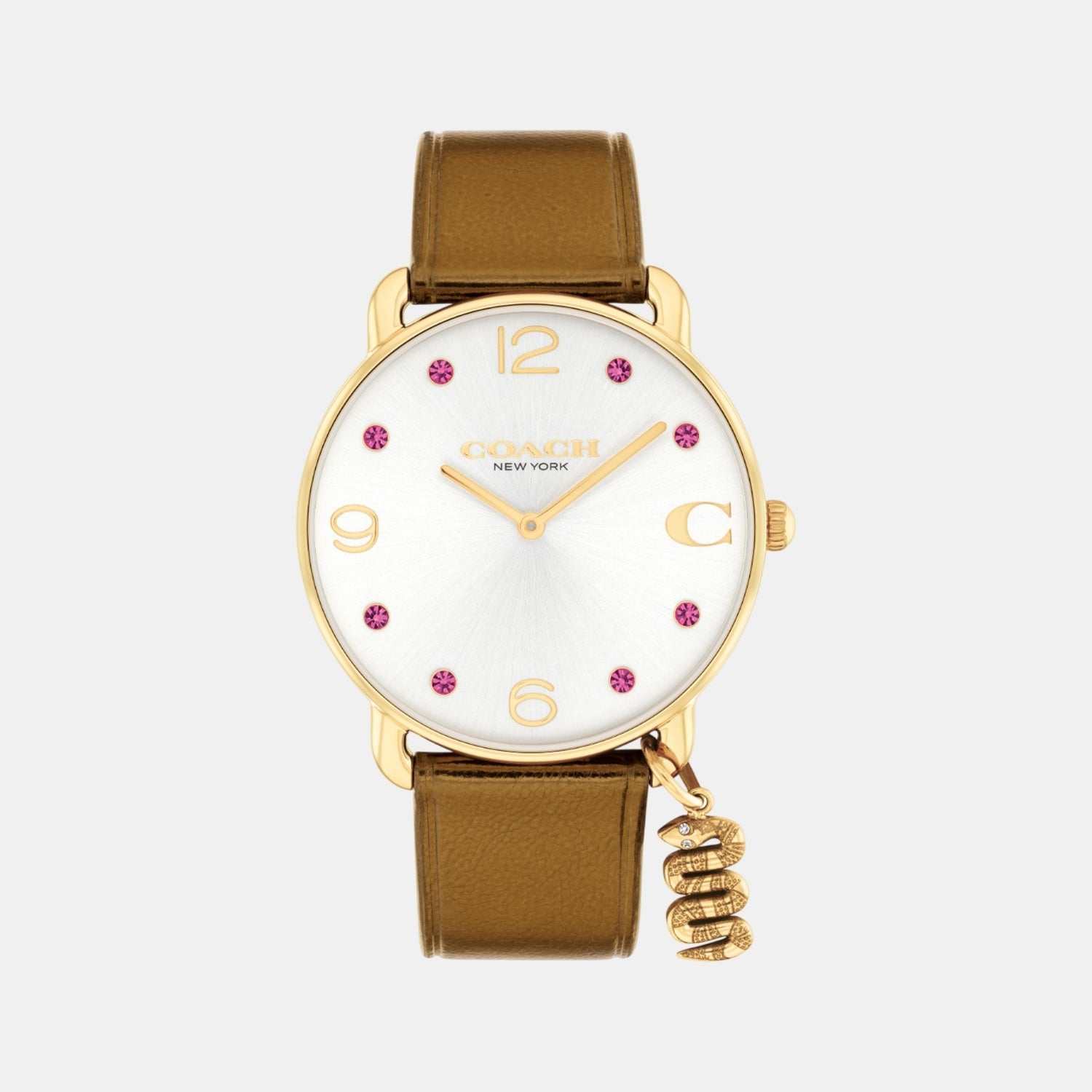 Coach Elliot Women Quartz Silver White Dial Analog Stainless Steel Watch 14504449