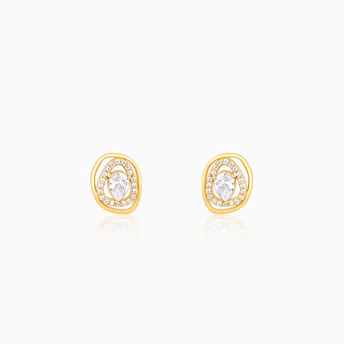 GIVA Jewellery Golden Glittering Earrings