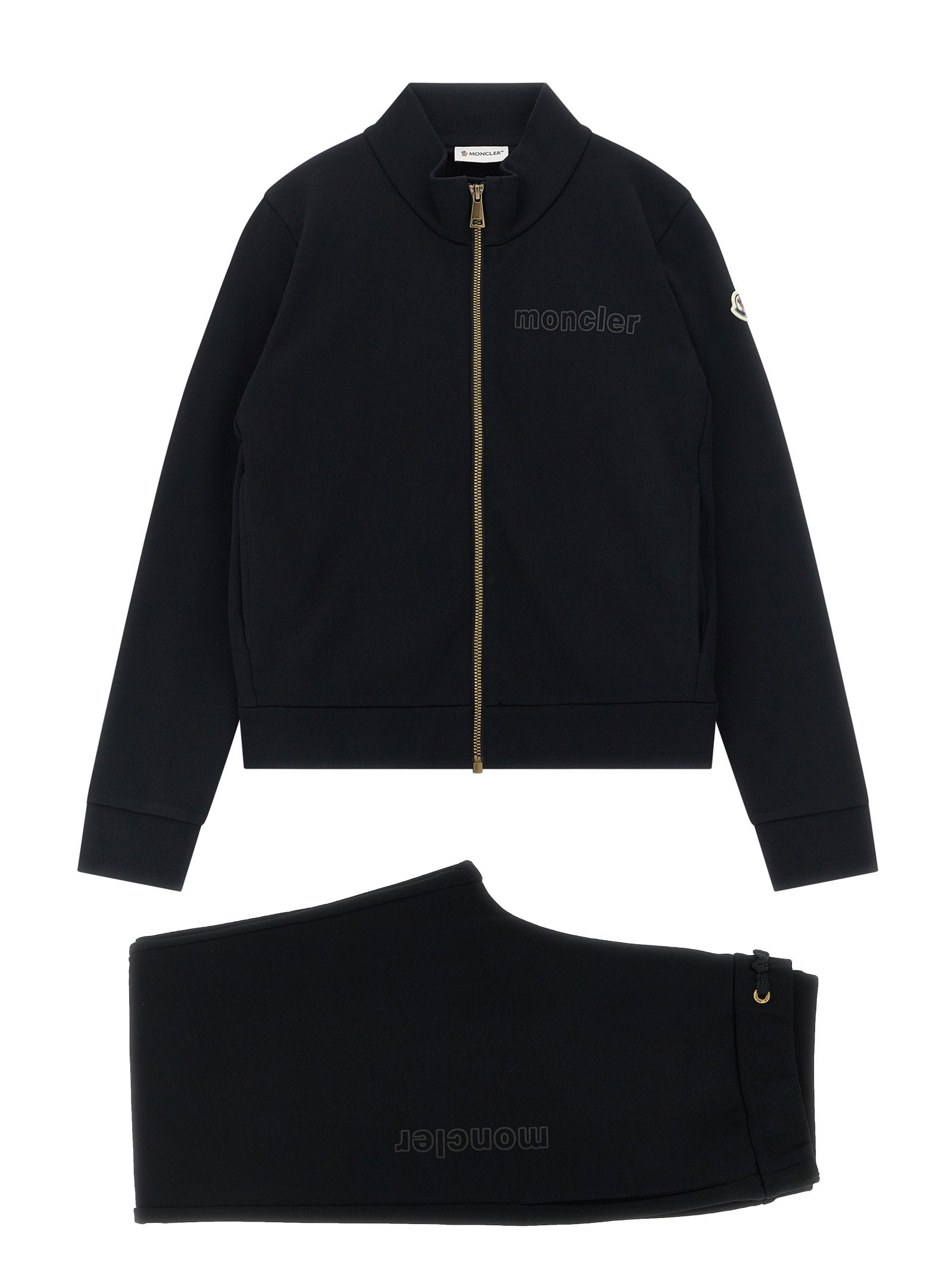 Sweatshirt logo joggers – Moncler Enfant Sweatshirt + Logo Joggers Set – 100% cotton