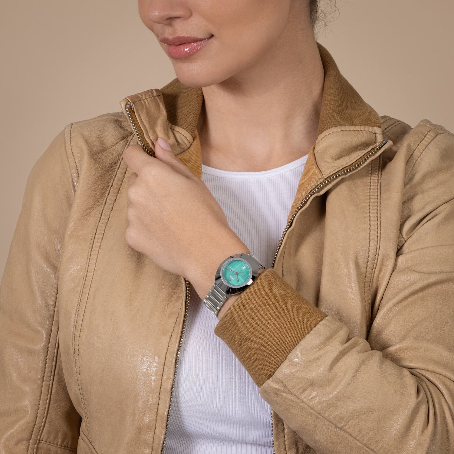 Rado DiaStar Original Women Automatic Turquoise Dial Analog Stainless Steel Watch R12170323 - view 2
