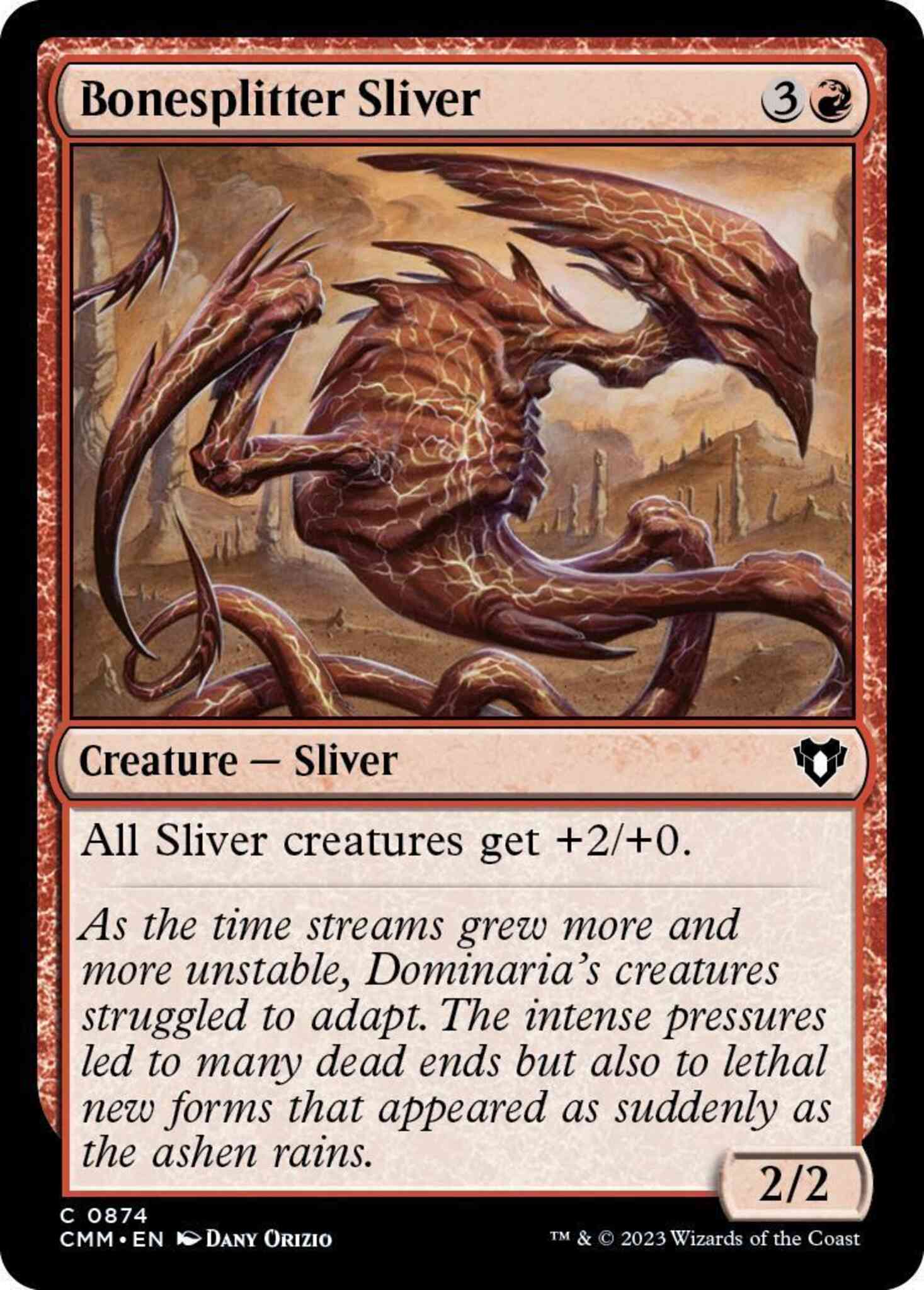 Bonesplitter sliver 874 – Magic Bonesplitter Sliver [874] [Commander Masters] [Non-Foil]