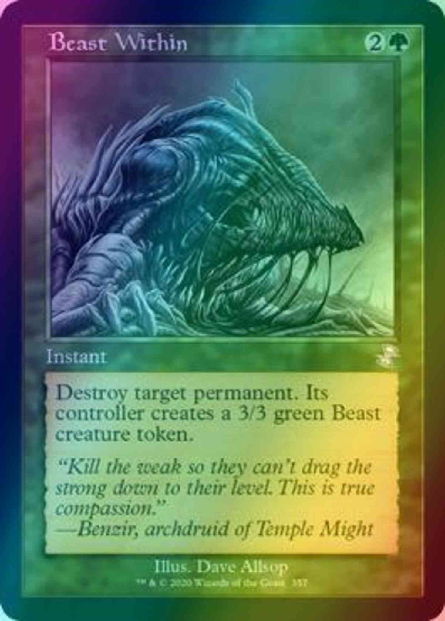 Beast within 357 – Magic Beast Within [357] [Time Spiral Remastered] [Foil]