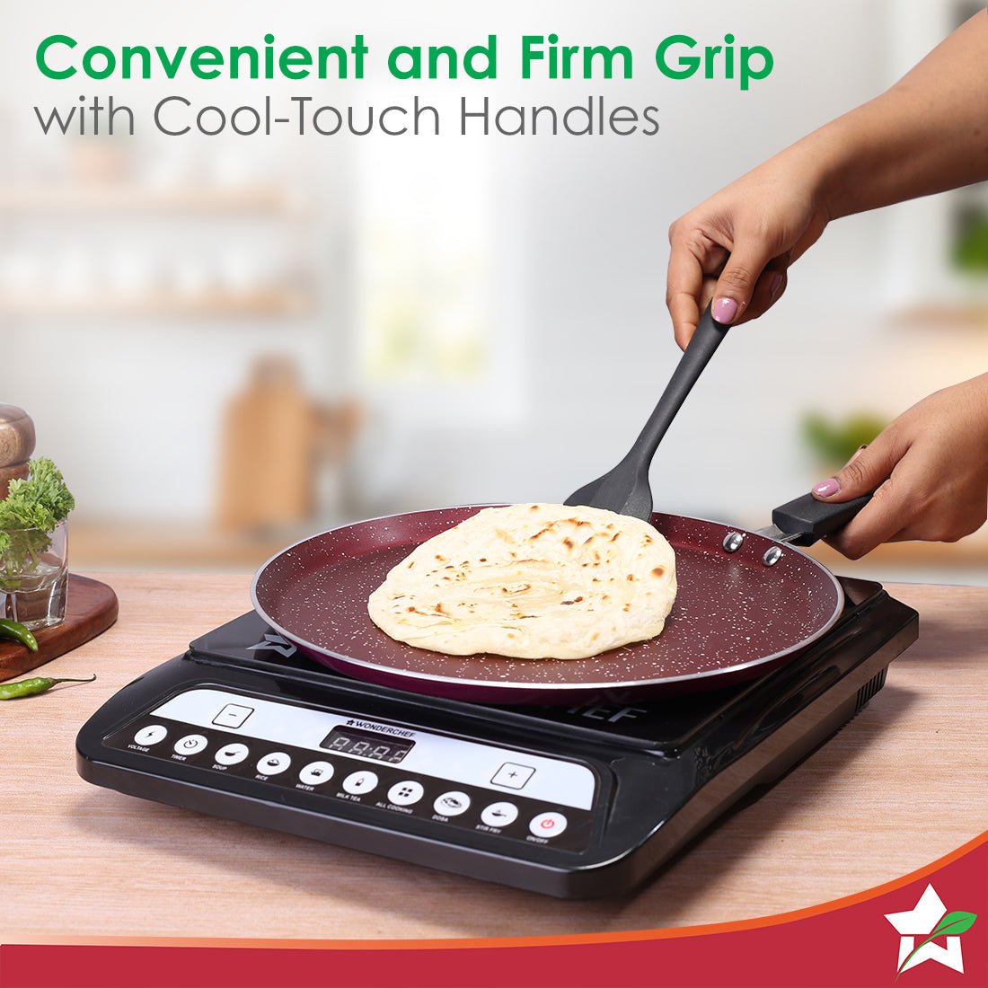 Bandhan Non-stick Cookware 3 Pcs.Set | Dosa Tawa,Kadhai by black tree - view 4