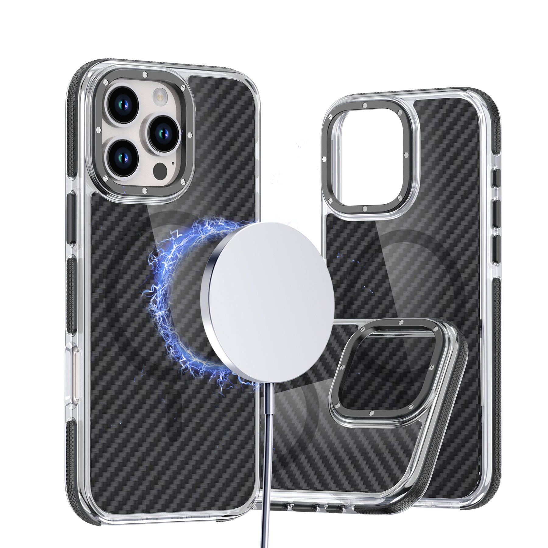 Million Cases Rugged Elite Magnetic Carbon Fiber Case - iPhone