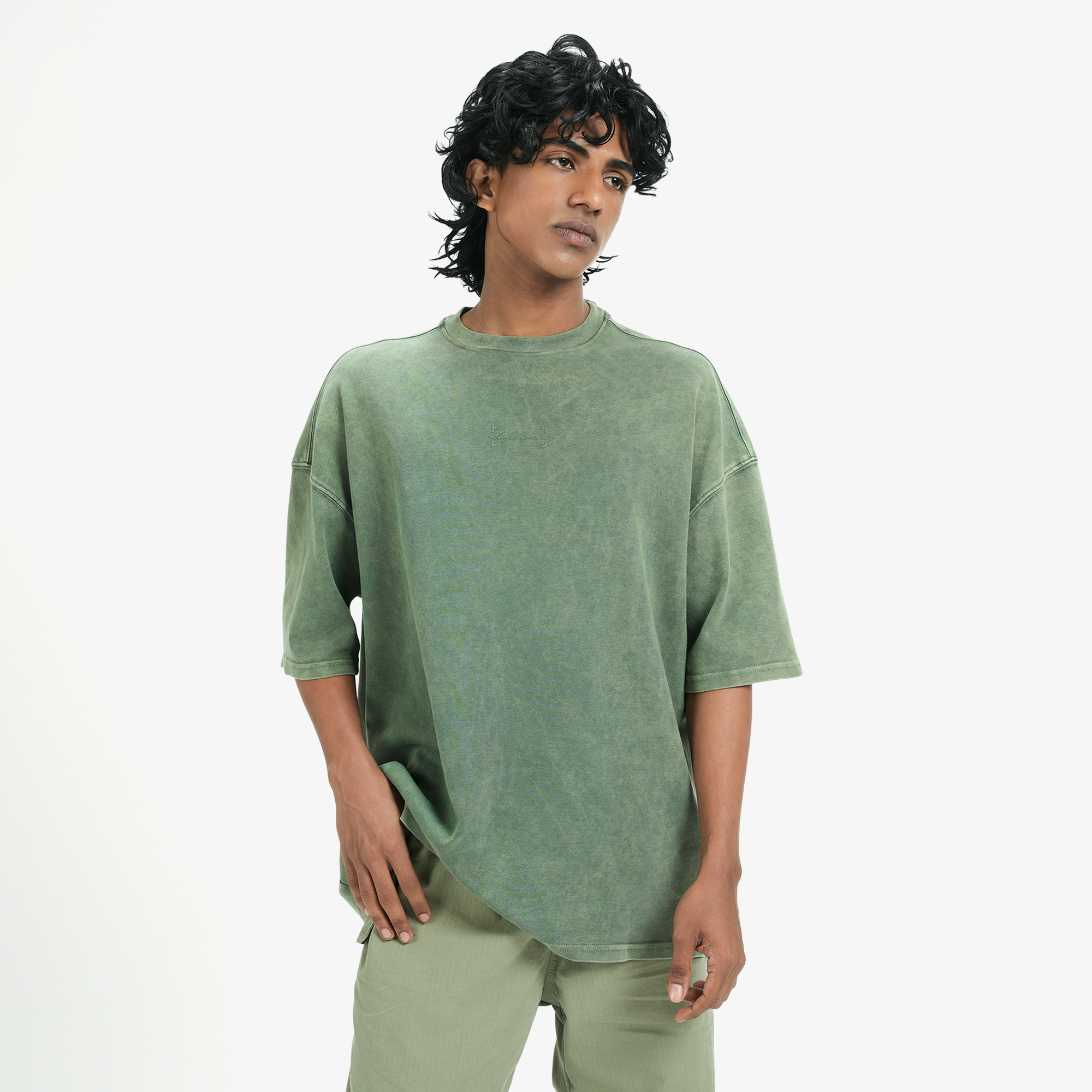 Superkicks | SIGNATURE WASHED TEE { OLIVE GREEN - view 8