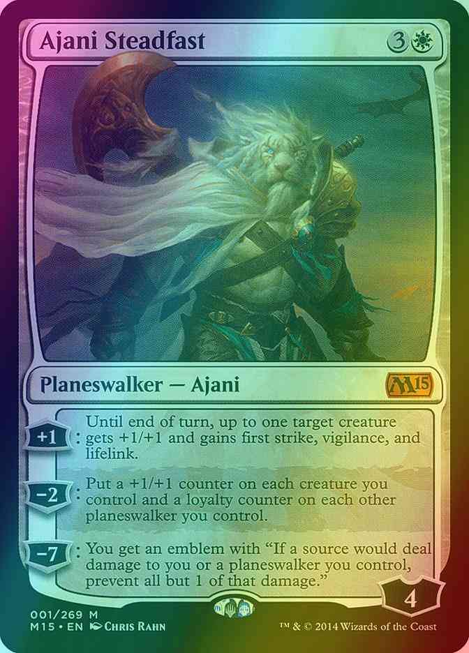 Ajani steadfast magic – Ajani Steadfast [Magic 2015] [Foil]