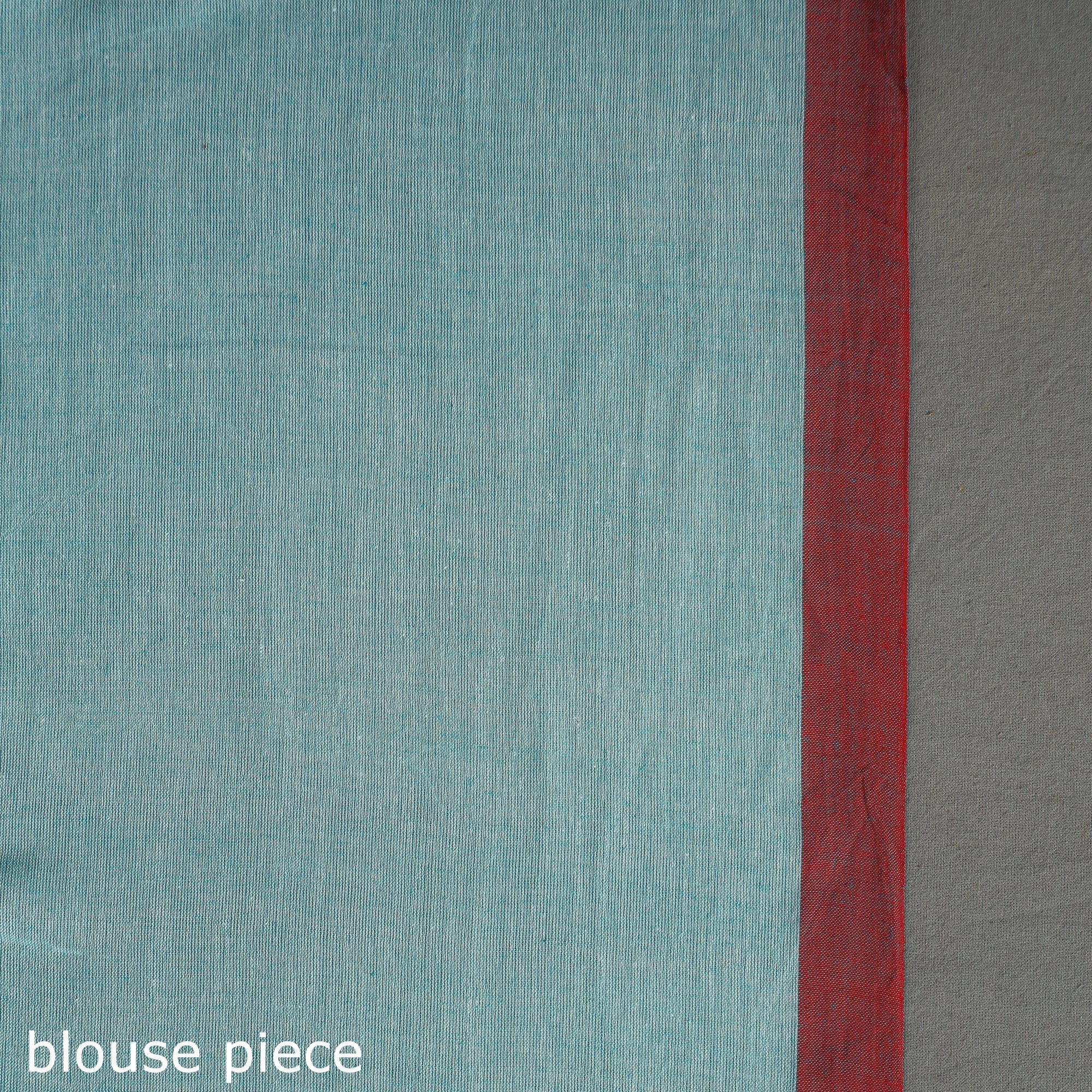 SASHA Blue - Begampuri Handloom Cotton Saree – Women's - view 7