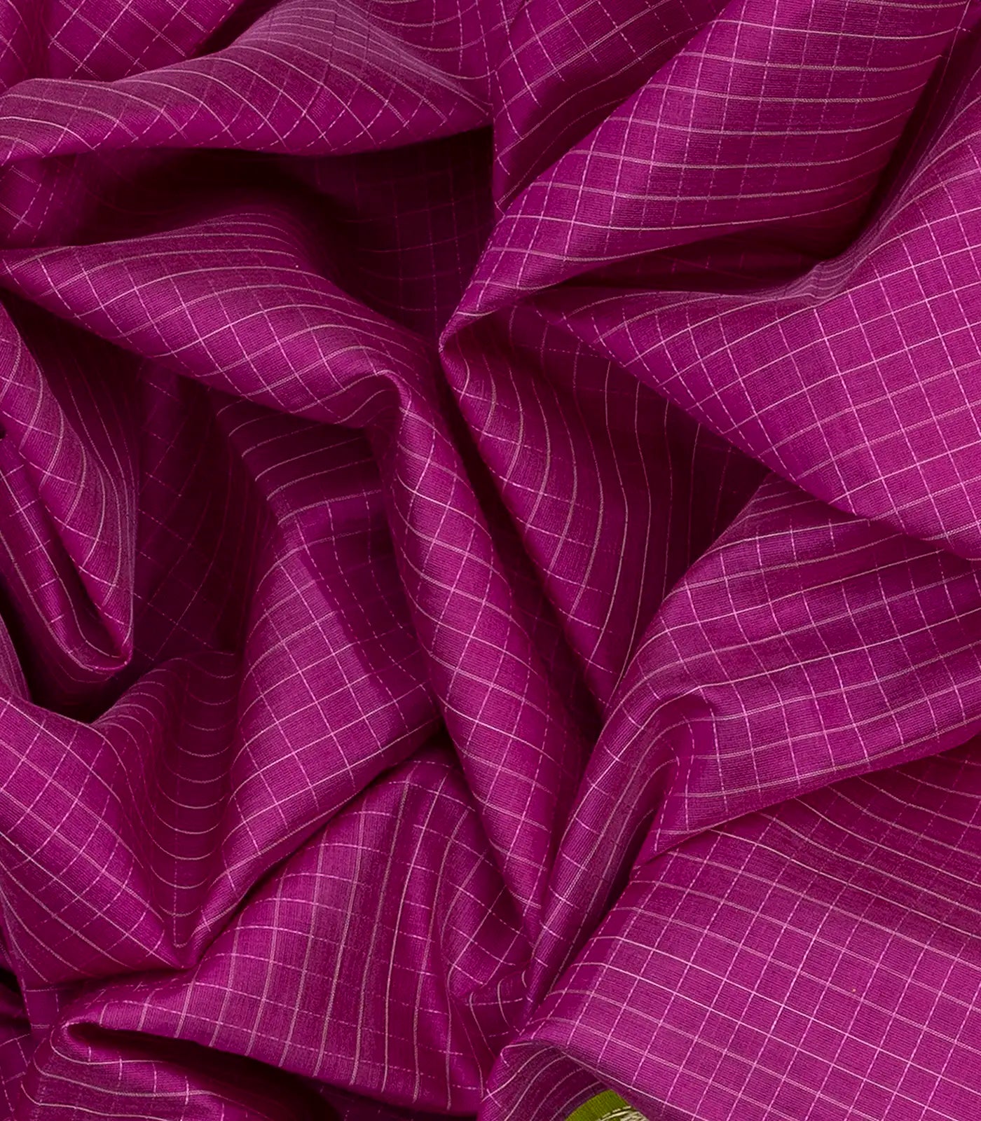 RmKV Pink Handloom Chirala Silk Cotton With Checks-Pink - view 3