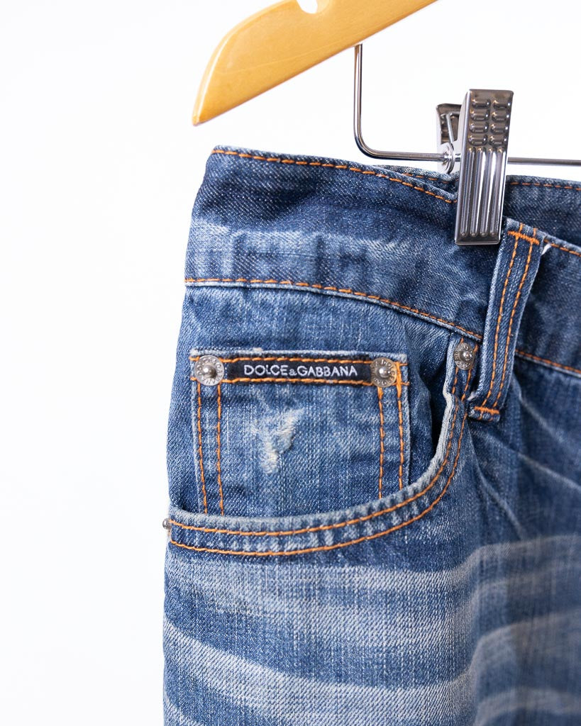 Dolce & Gabbana 2000S Japan Denim Pants Y2K Style - view 3