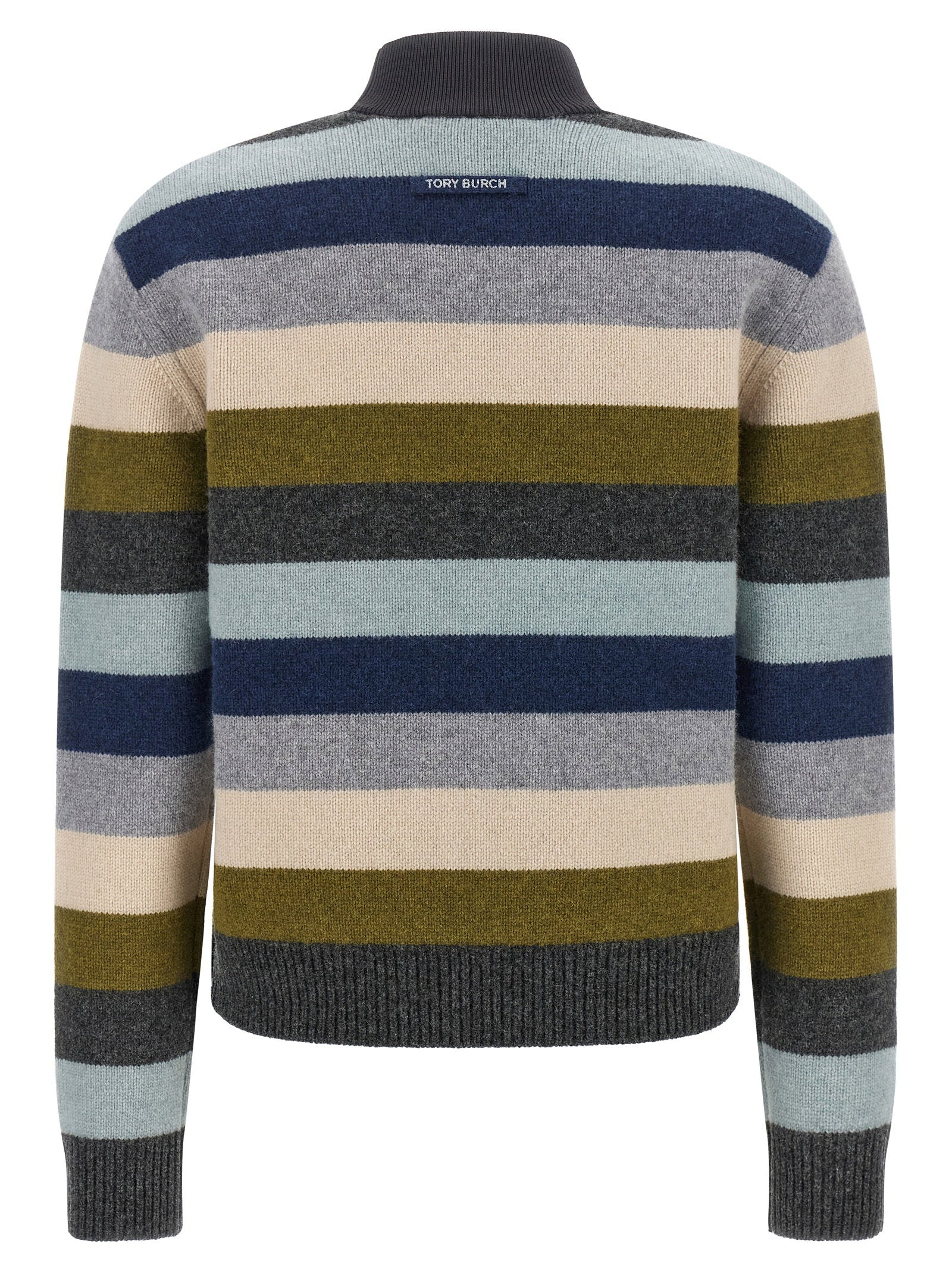 Tory Burch Striped Wool Sweater – 100% wool - view 2