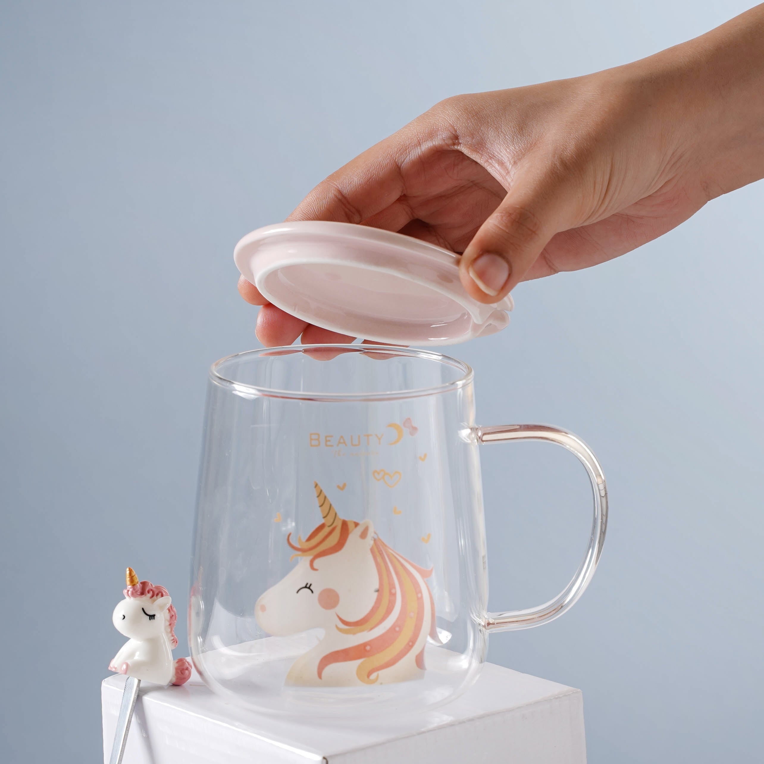 Nestasia Unicorn Glass Mug - view 2
