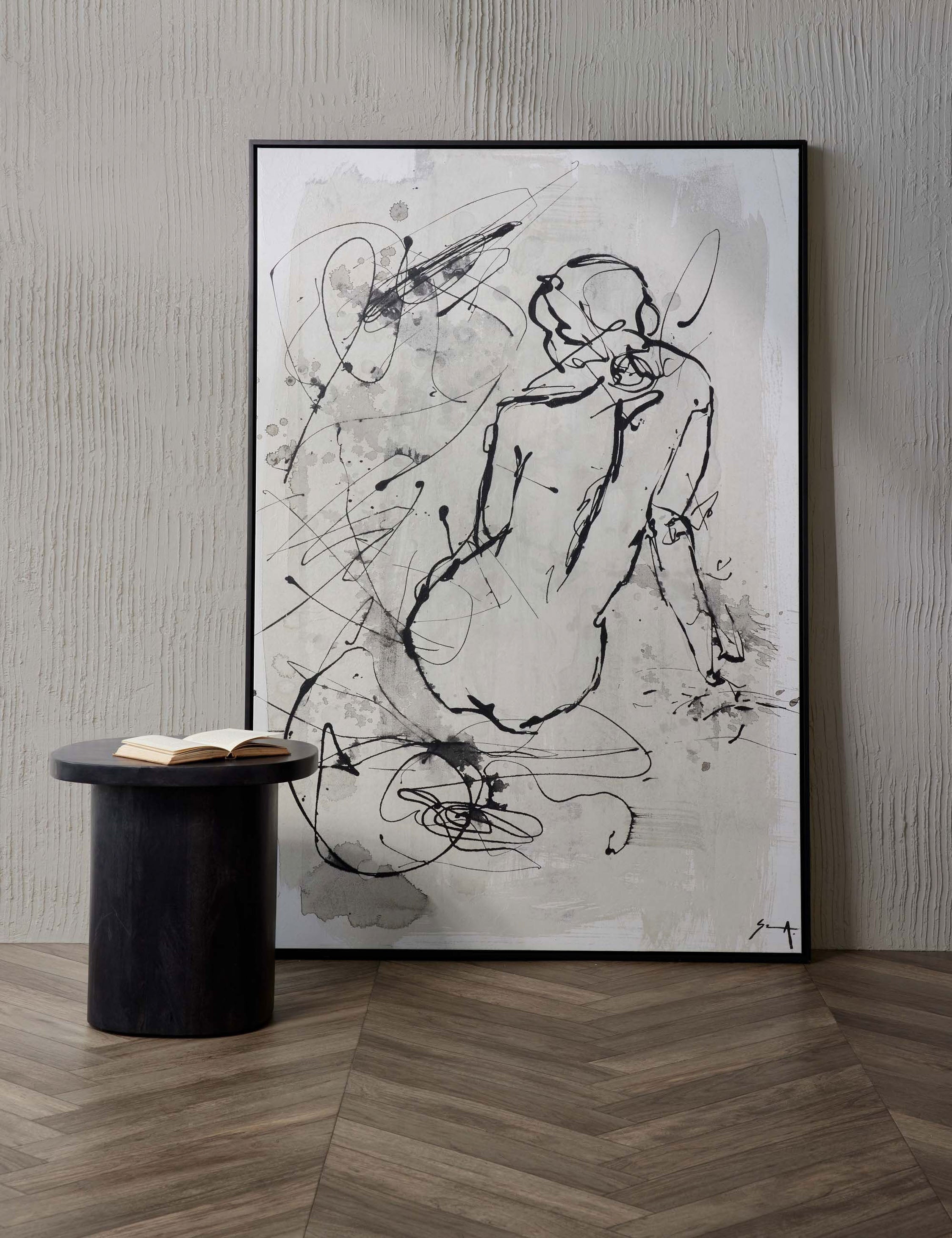 Lulu and Georgia Figure of Ebba Wall Art – Black - view 2