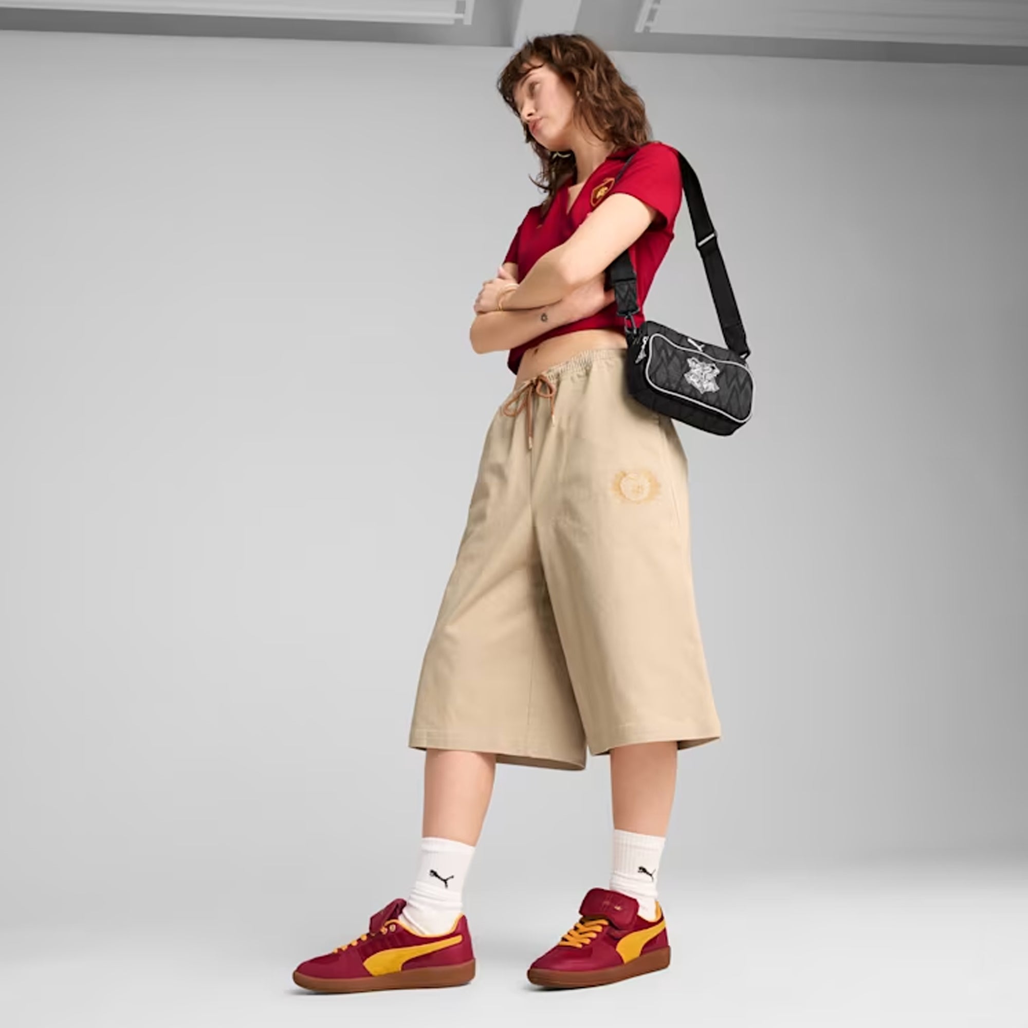 PUMA | x HARRY POTTER PALERMO HAIRY SUEDE FORMSTRIP { DARK CRIMSON-YELLOW SIZZLE - view 7