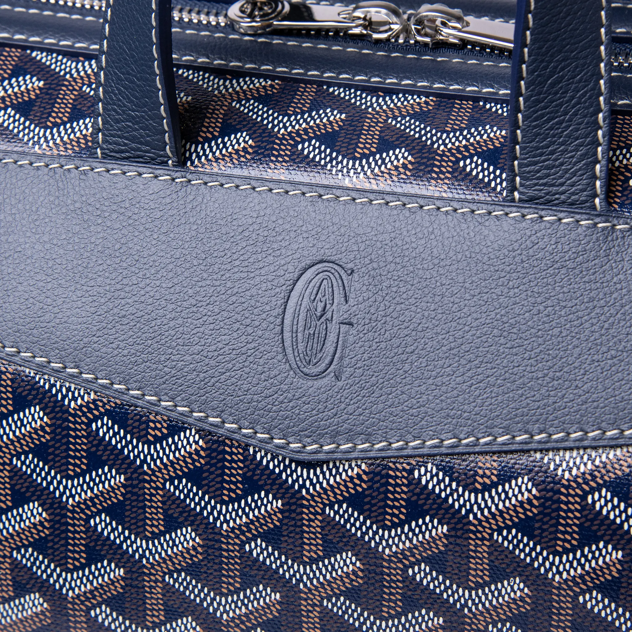 Goyard Navy Blue Cisalpin Backpack - view 4