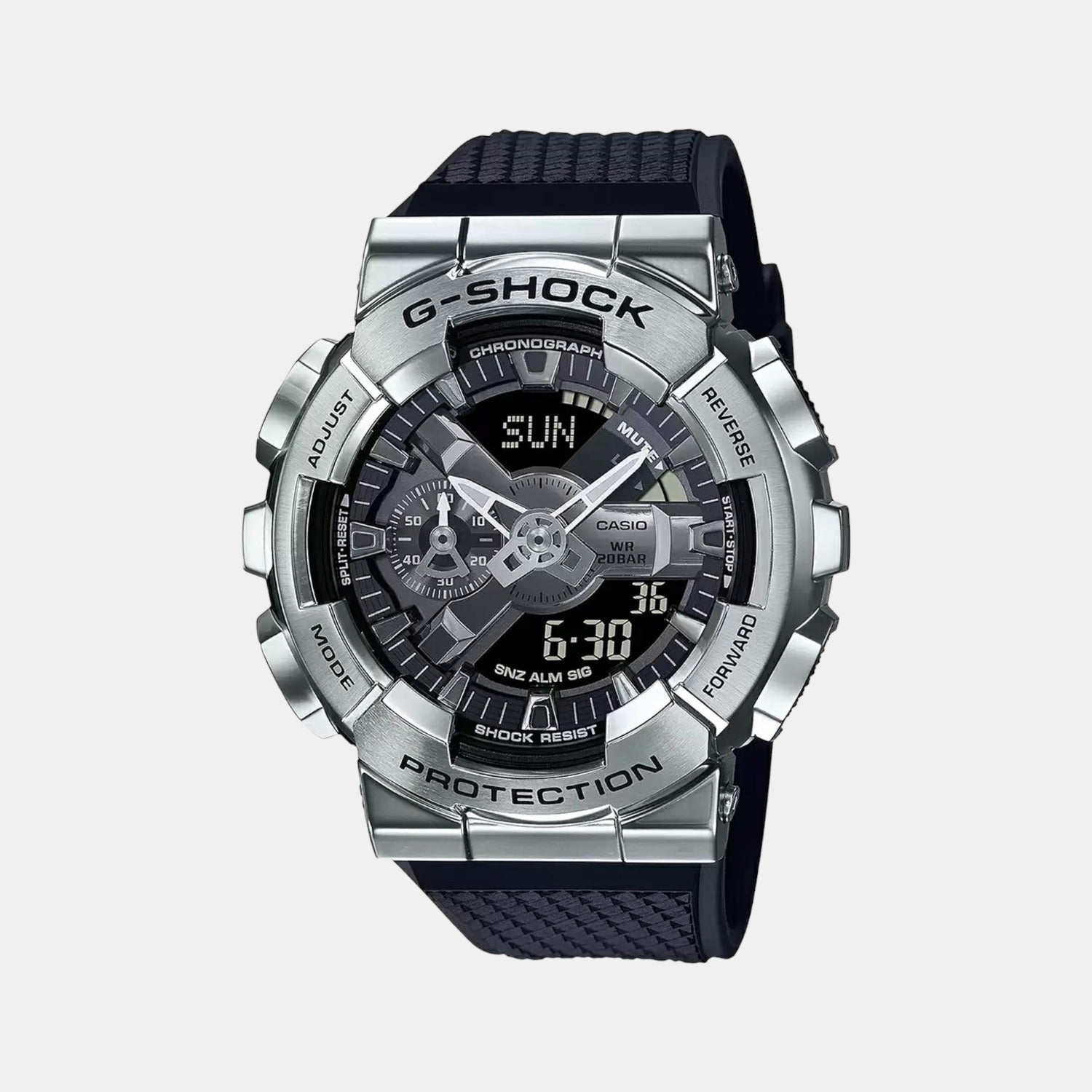 Casio G-Shock Men Quartz Black Dial Analog-Digital Resin Watch G1051