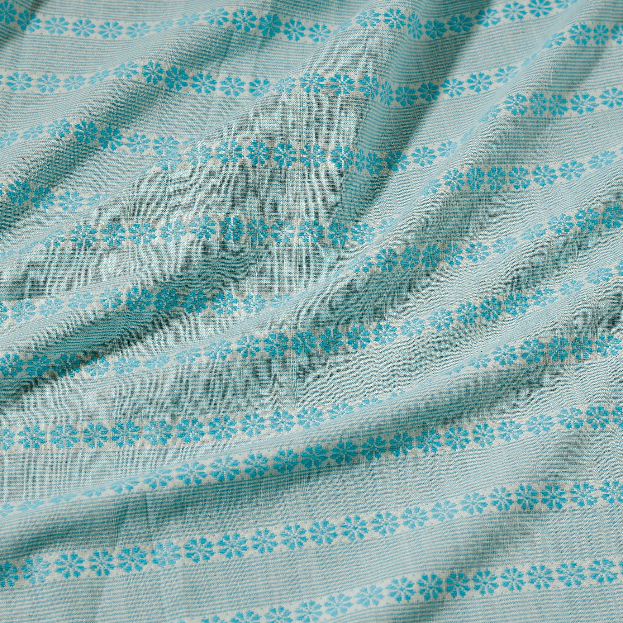 AAGOR DAAGRA AFAD Blue - Bodoweaves Handloom Cotton Fabric - view 3