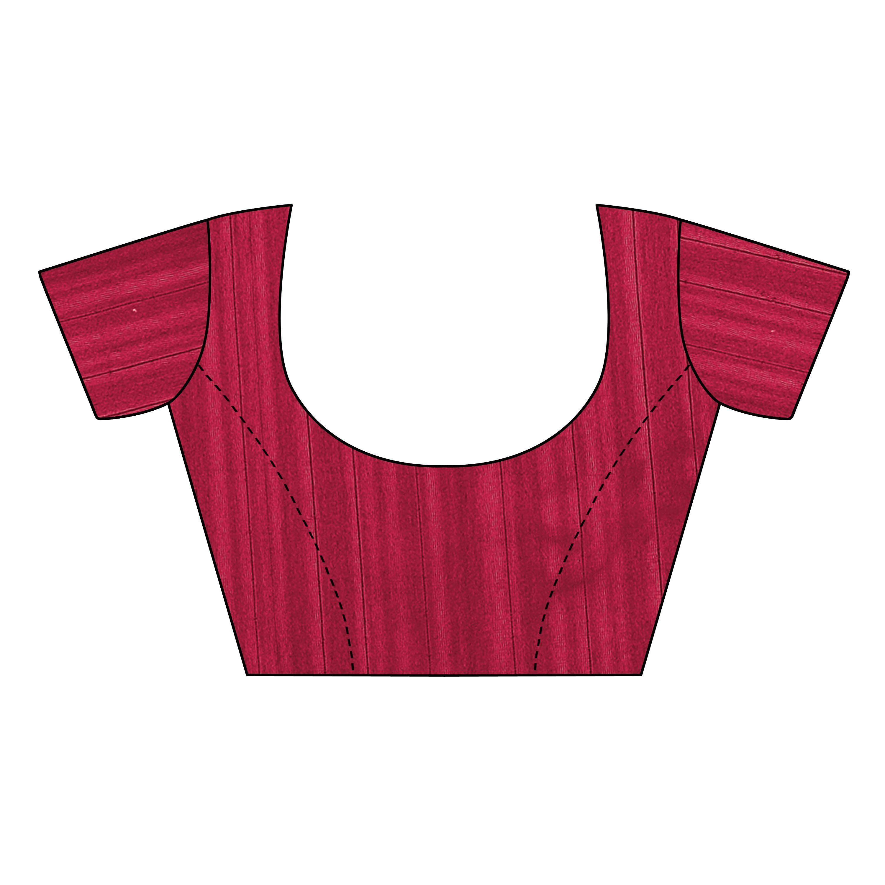 Peachmode Lovely Maroon Colored Casual Wear Printed Bhagalpuri Silk Saree