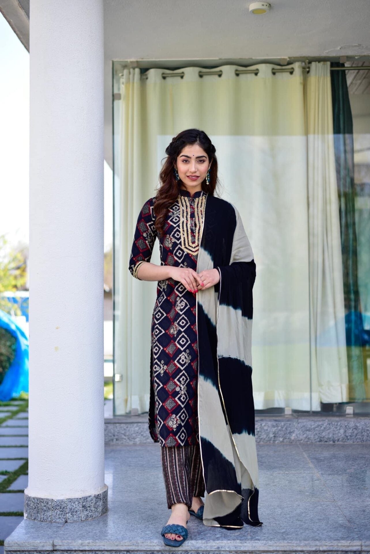 Idaho-o Malini muslin Straight set - view 3